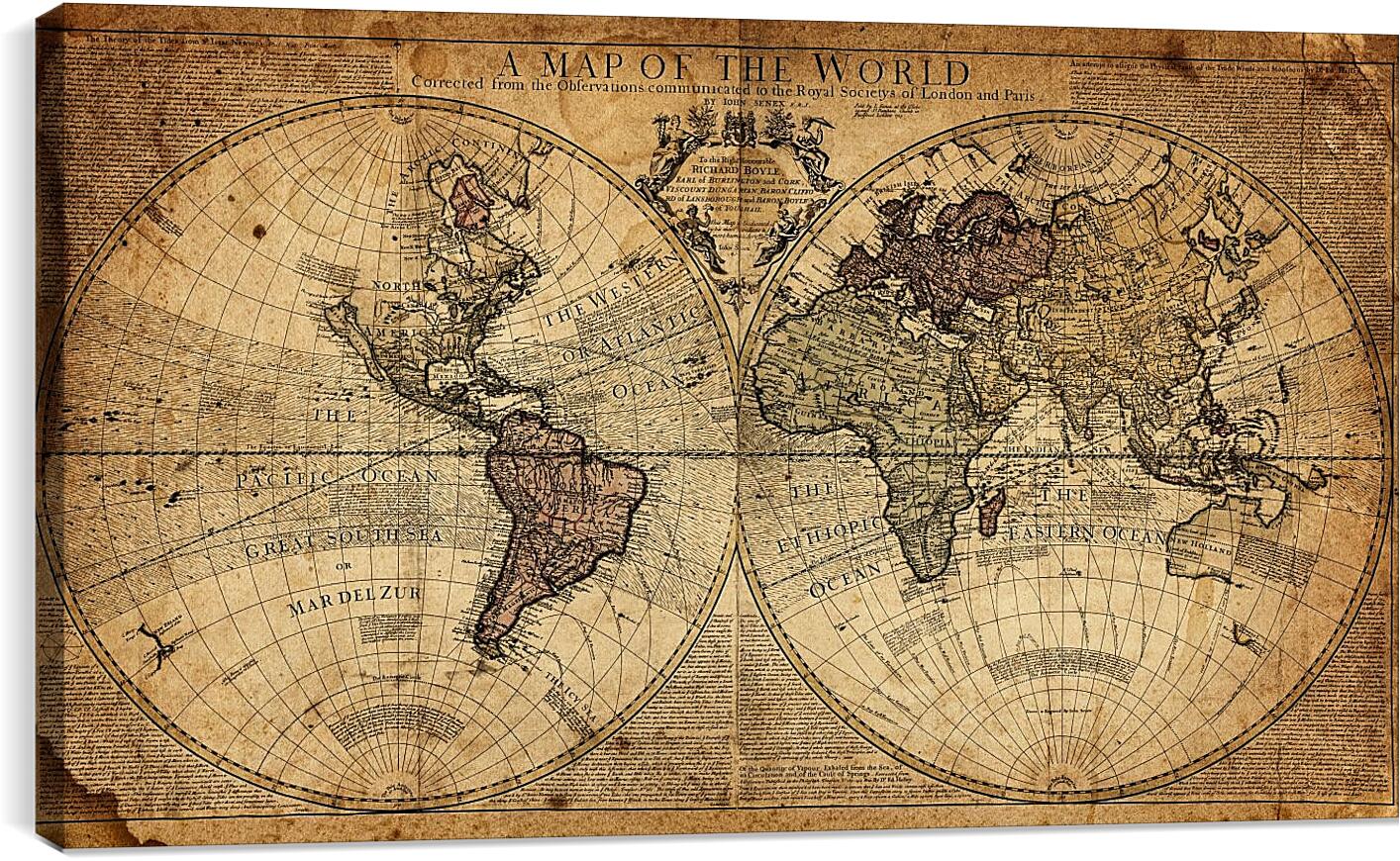 Старинные географические карты