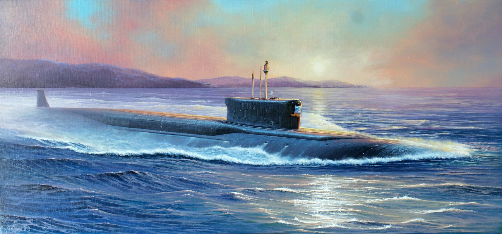 Подводная лодка Юрий Долгорукий рисунок