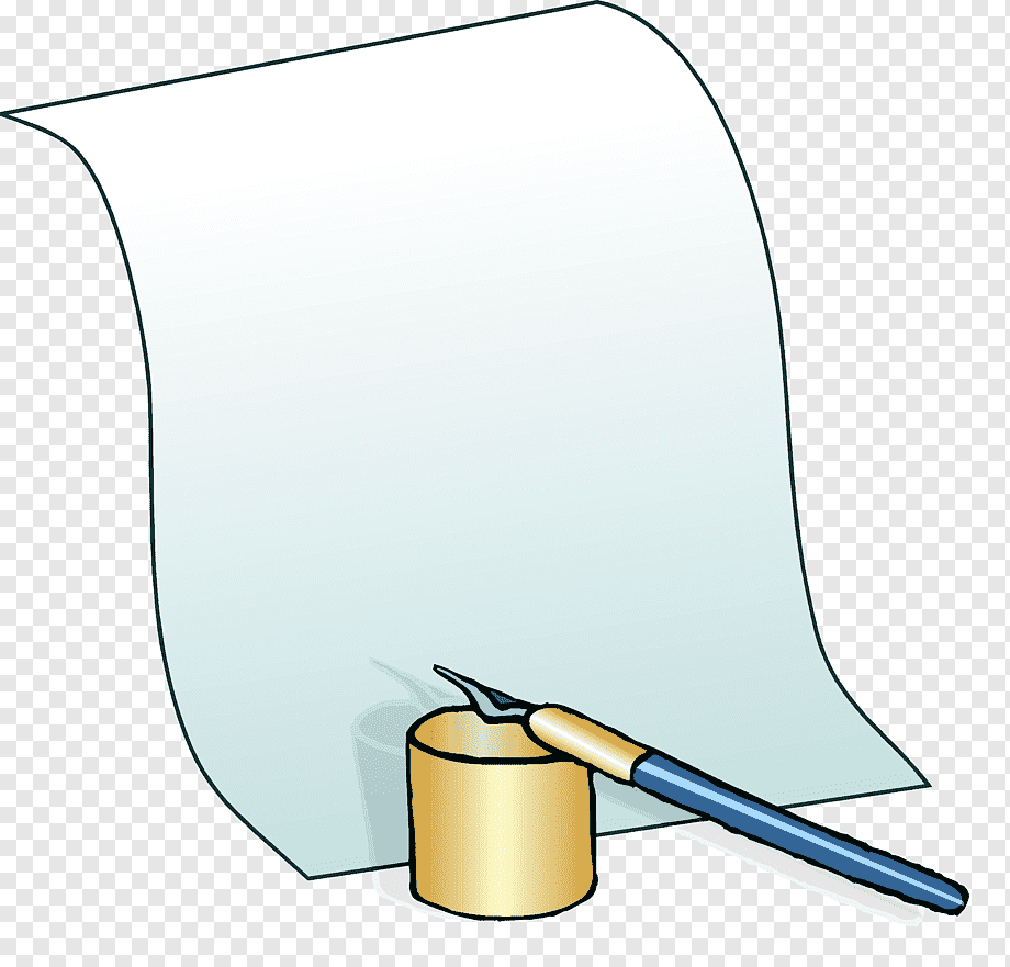 Перо и лист бумаги