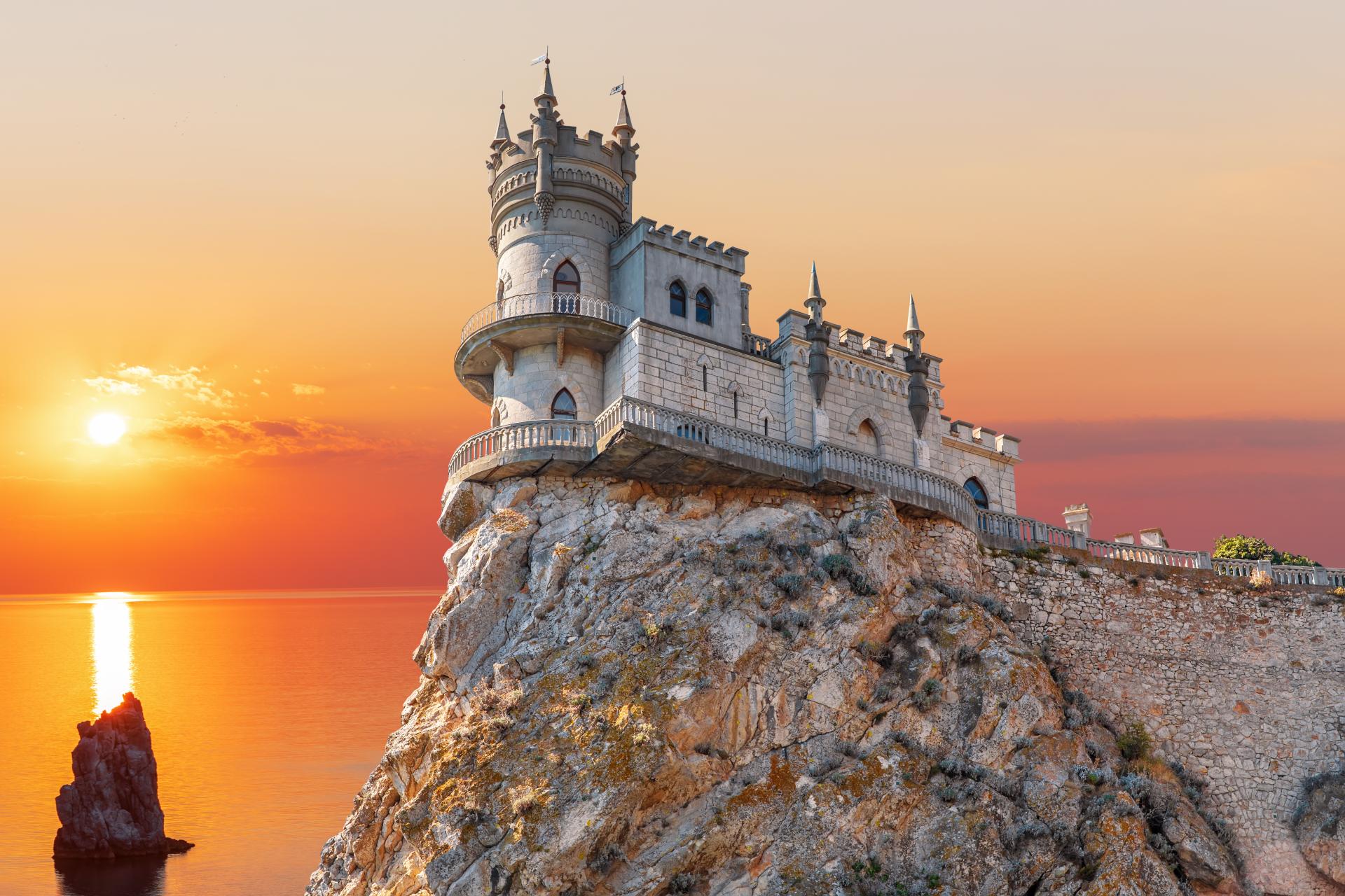 Крым закат Ласточкино гнездо