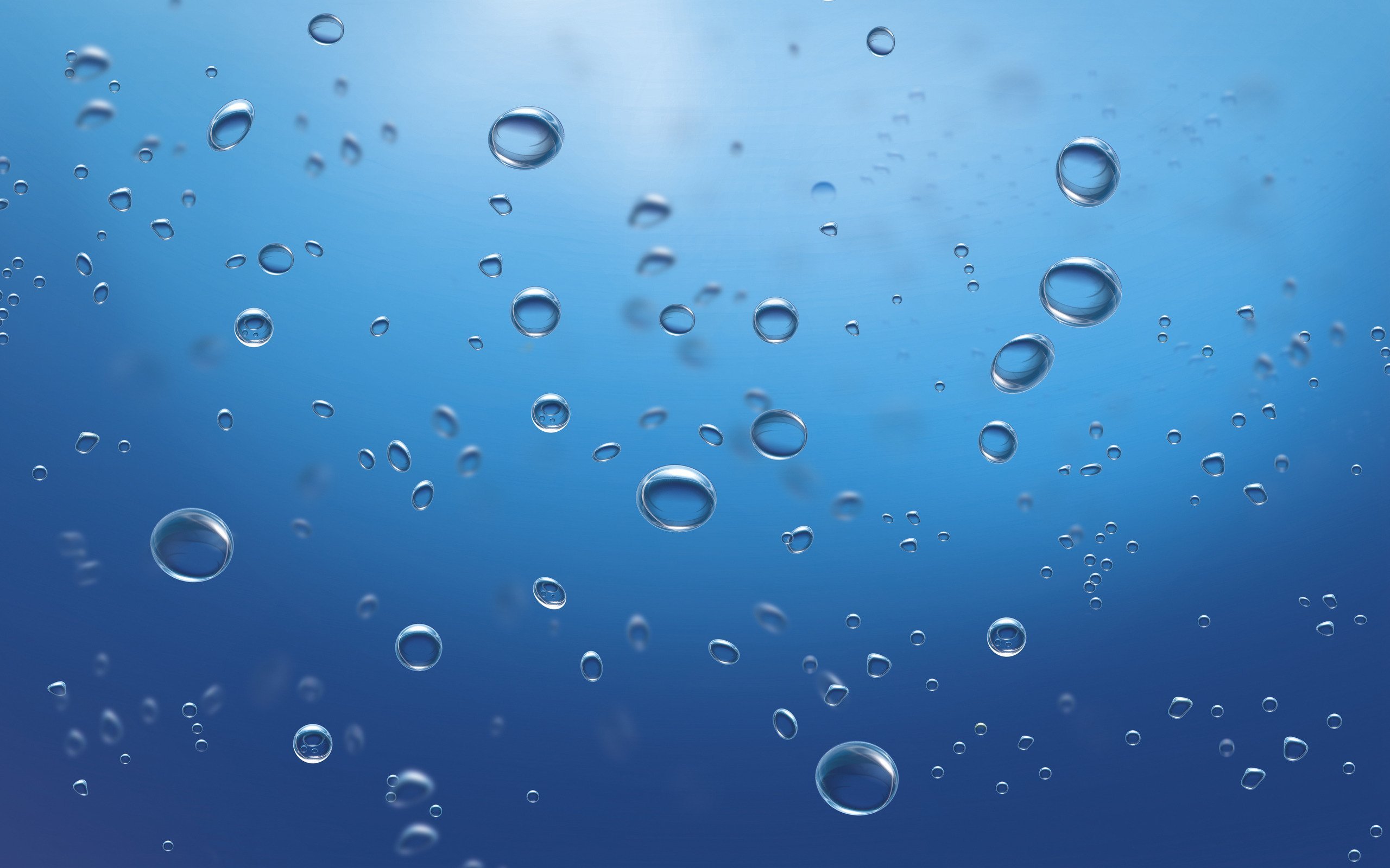 Поднимающиеся капли воды. Пузыри под водой. Вода фон. Капли воды. Водный фон.