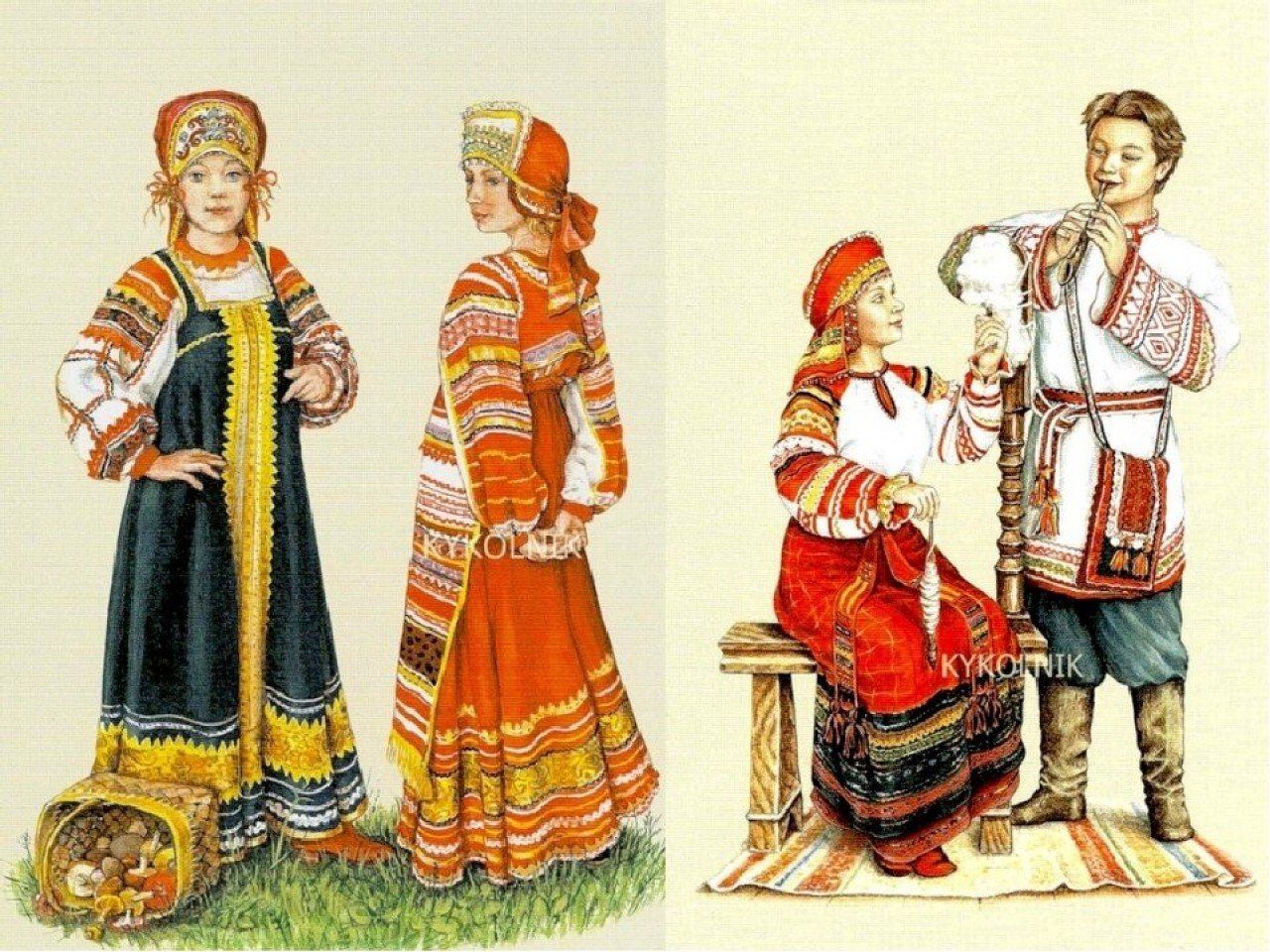 История костюмов в россии