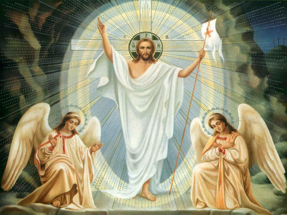 Икона Воскресение Христово Академический стиль