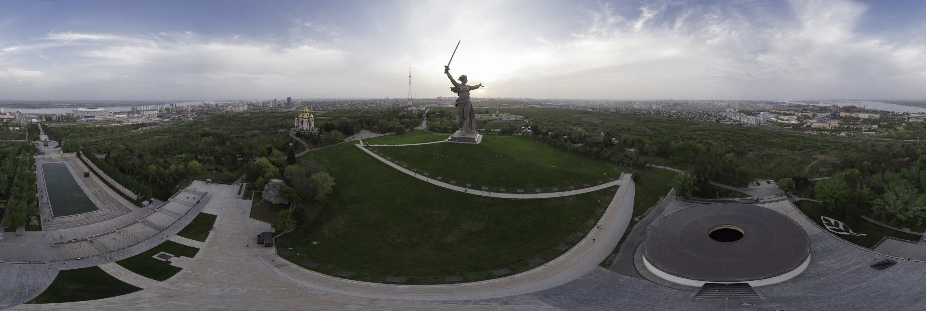 Панорама комплекса Мамаев Курган
