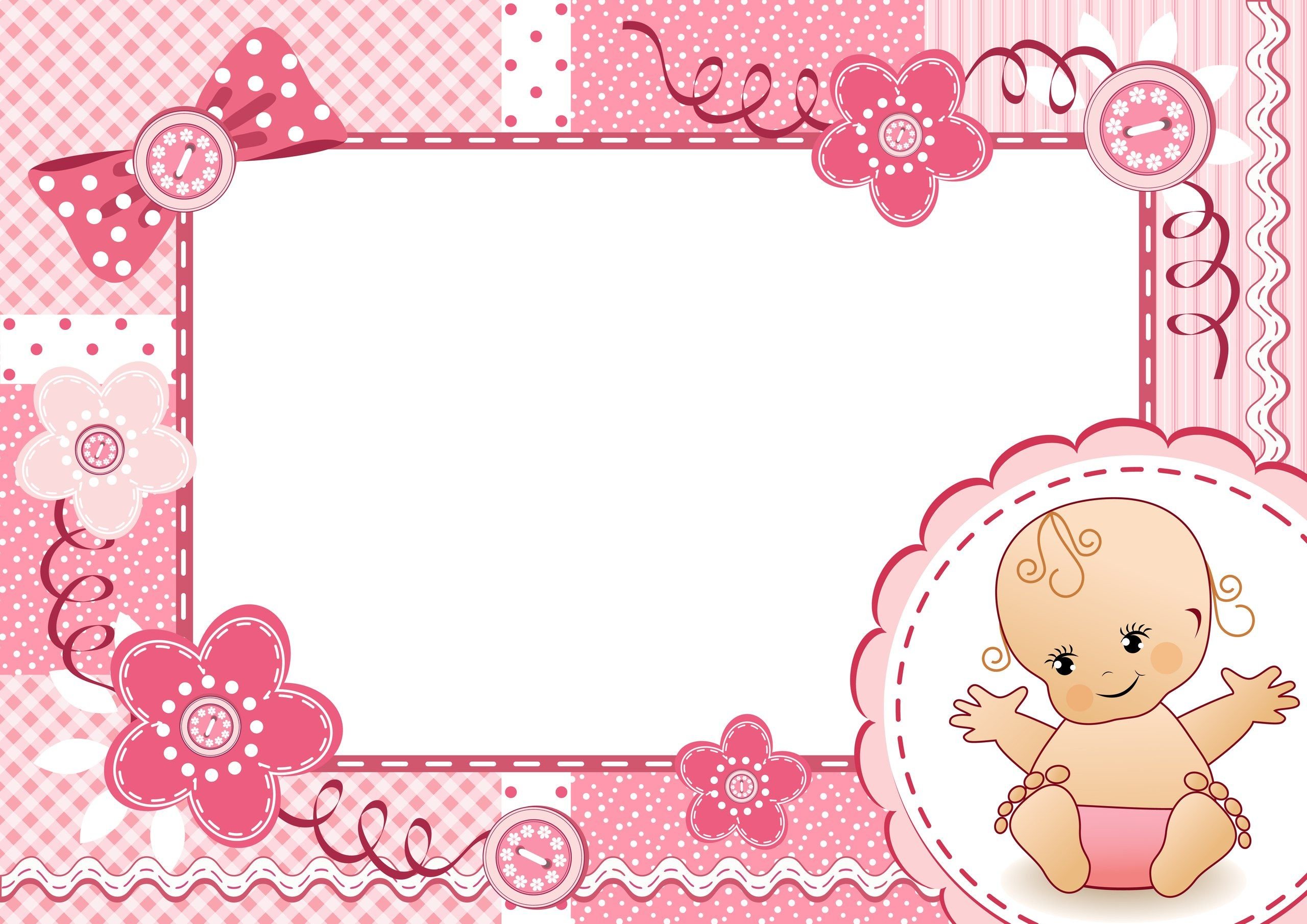 рамка для фото детская розовая с ангелом