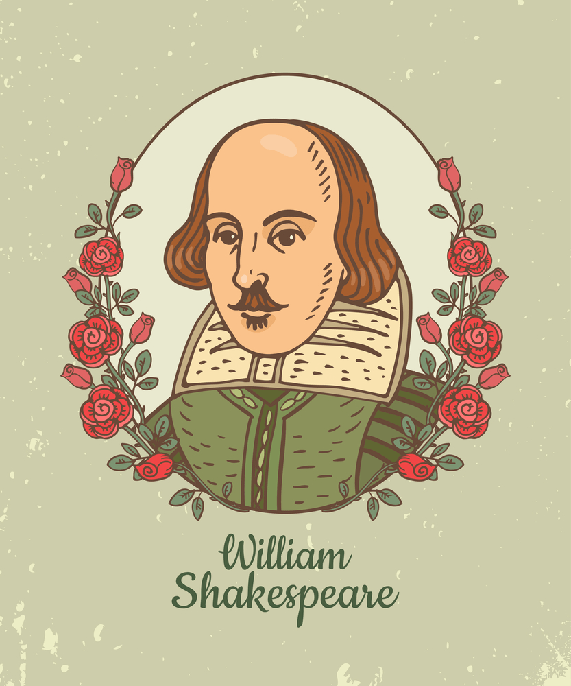Уильям Шекспир вектор