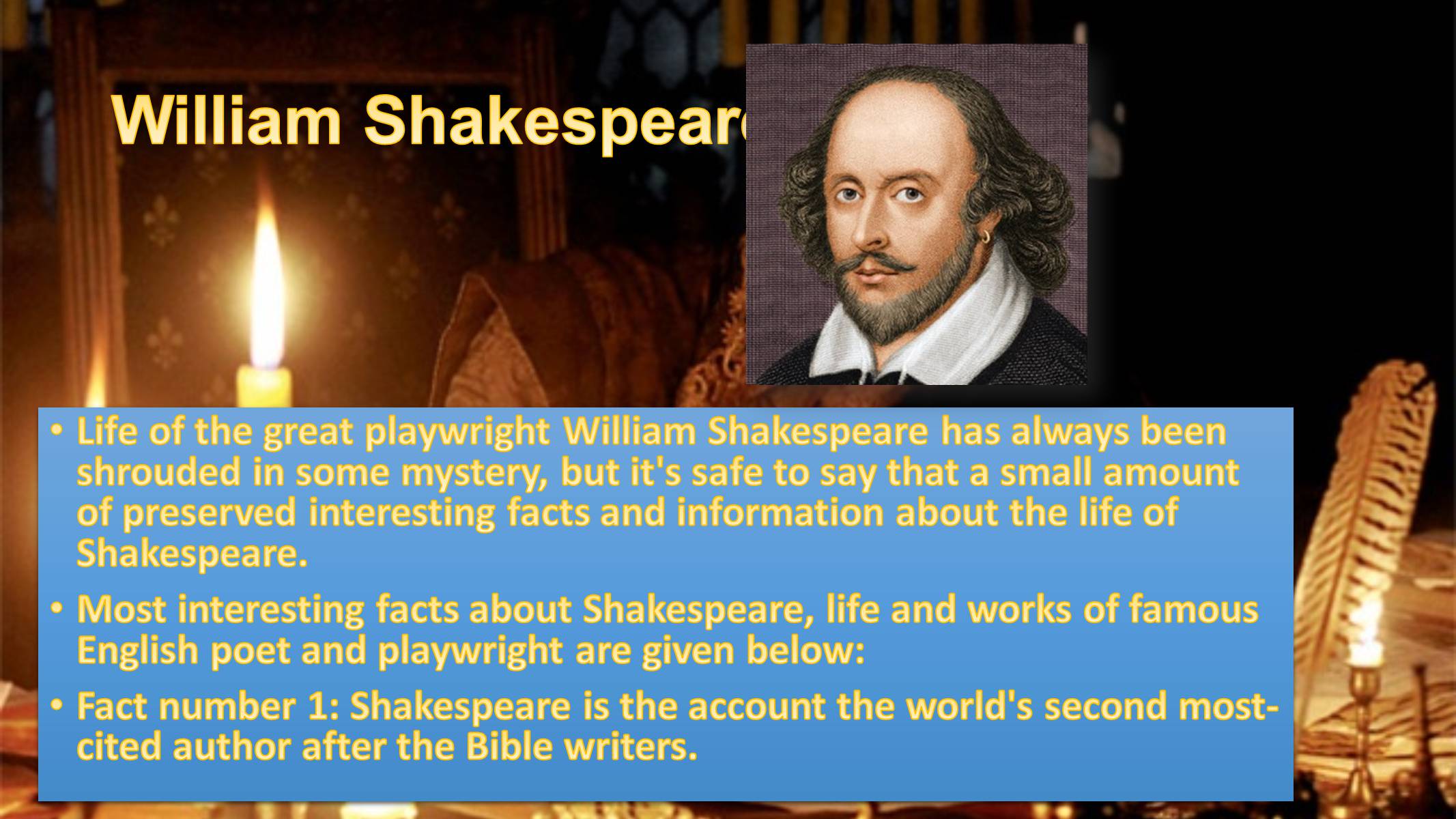 Greatest playwright. Уильям Шекспир презентация. Вильям Шекспир на английском. Вильям Шекспир интересные факты. Проект про Шекспира.