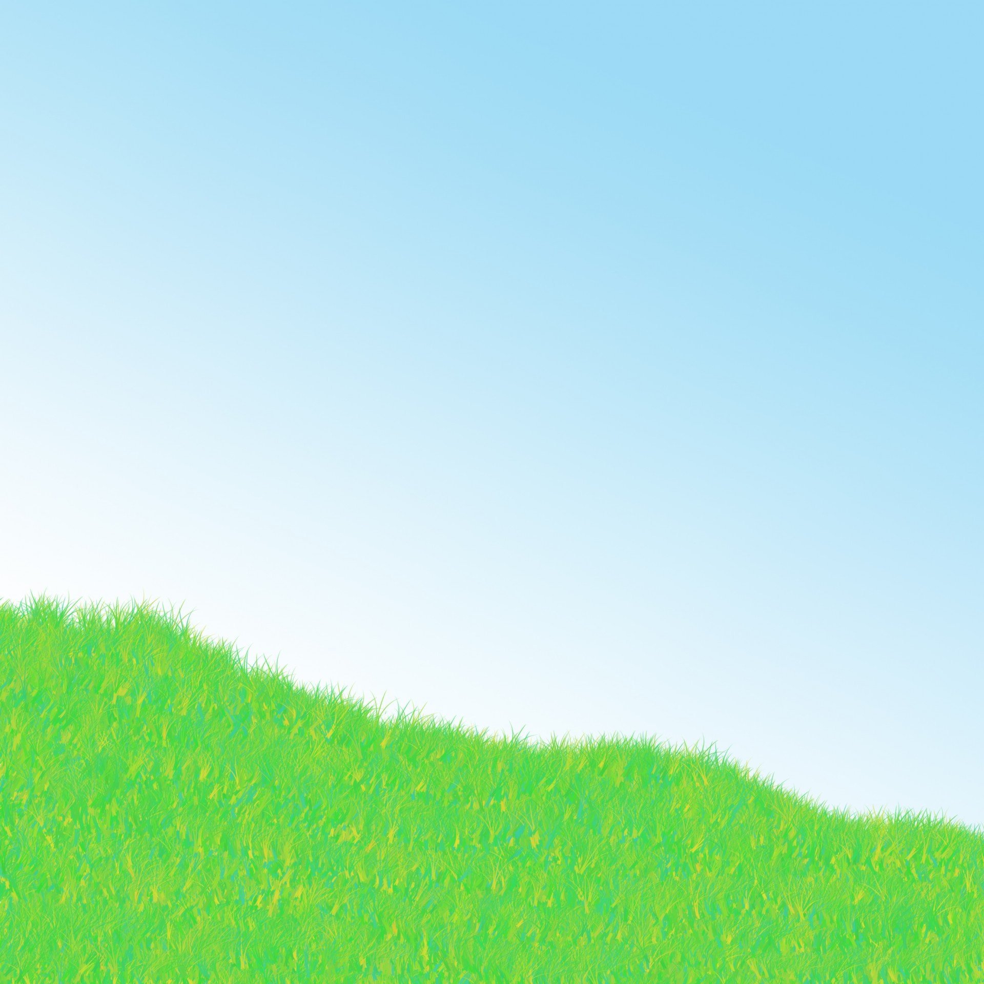 Фон трава и небо мультяшный