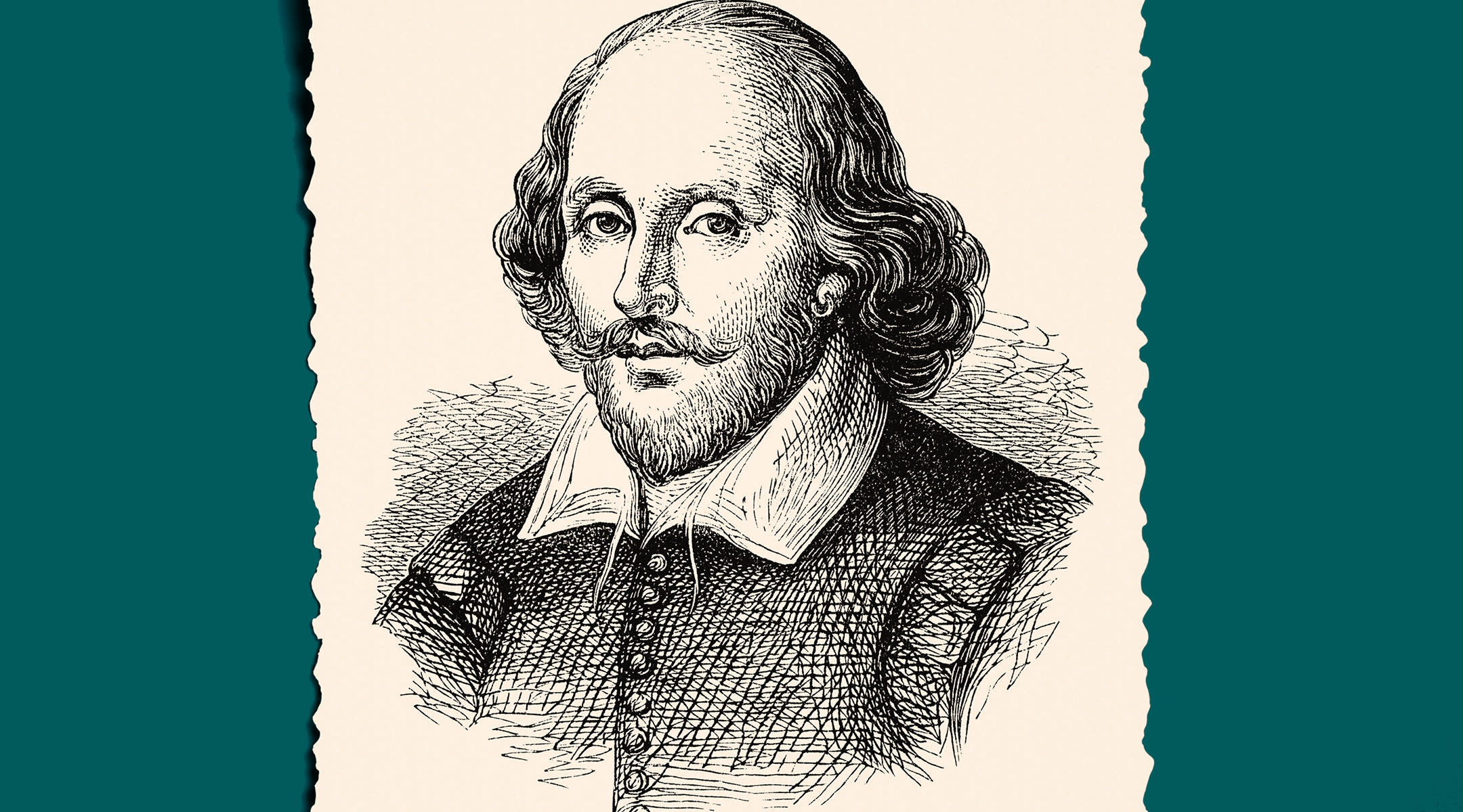 Вильям Шекспир портрет карандашом