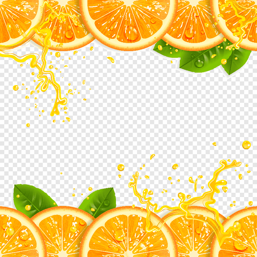 Рамка из апельсинов