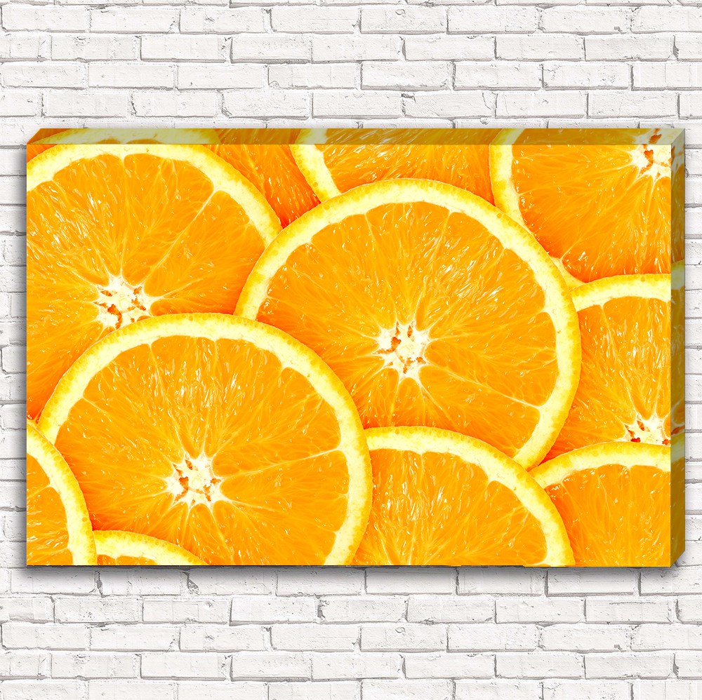 Модульные картины на кухню с апельсинами