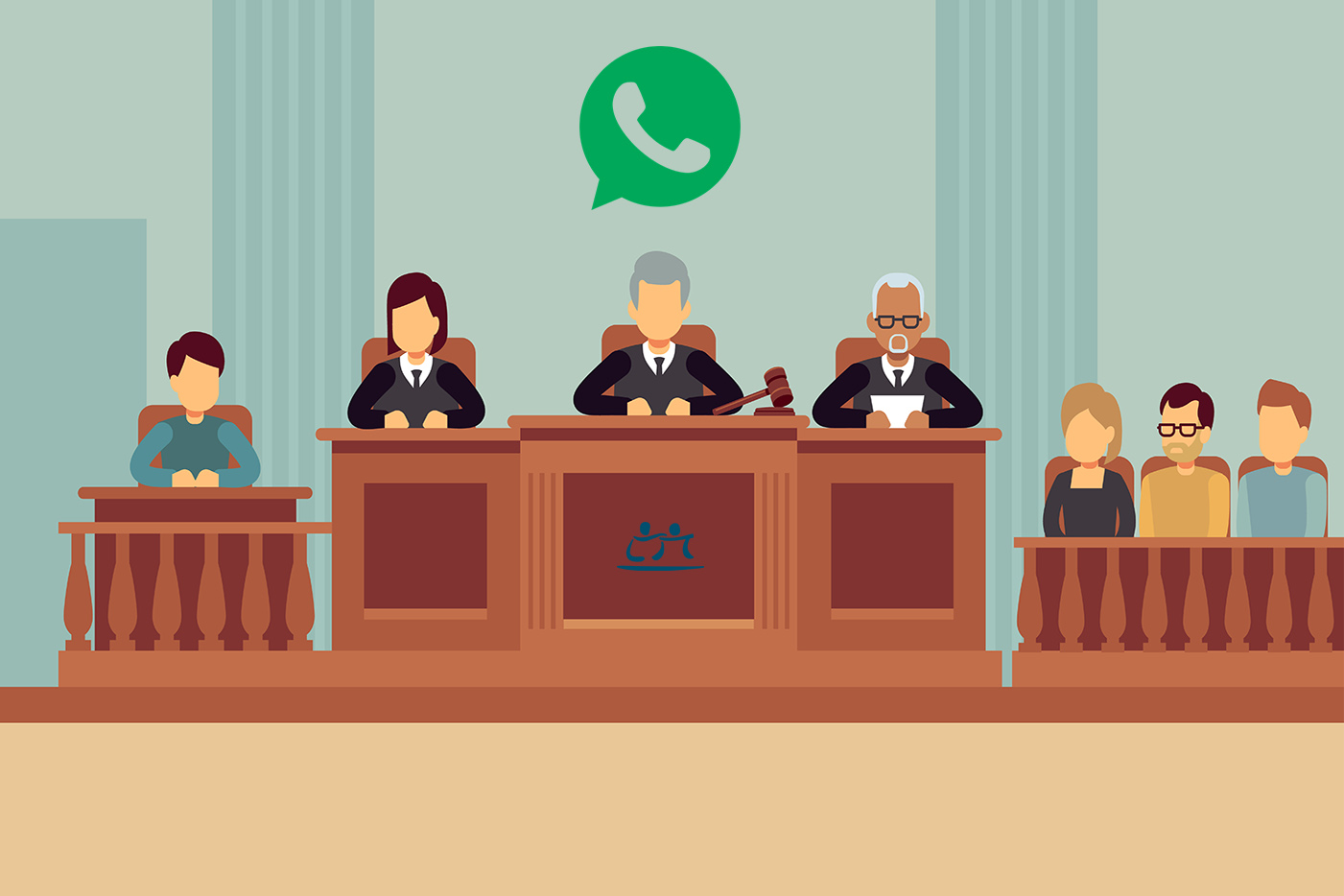 Судебное заседание иллюстрации