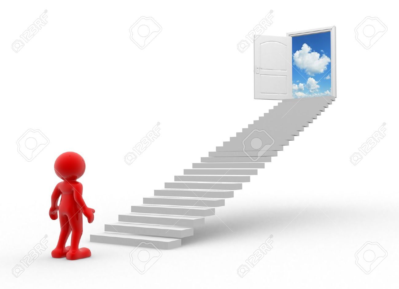 Человек на лестнице