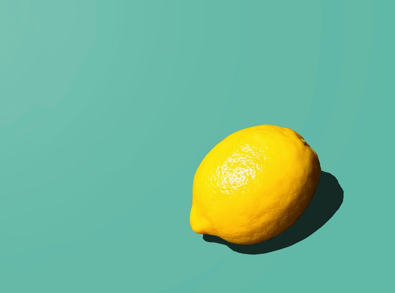 Лимон рисунок Минимализм