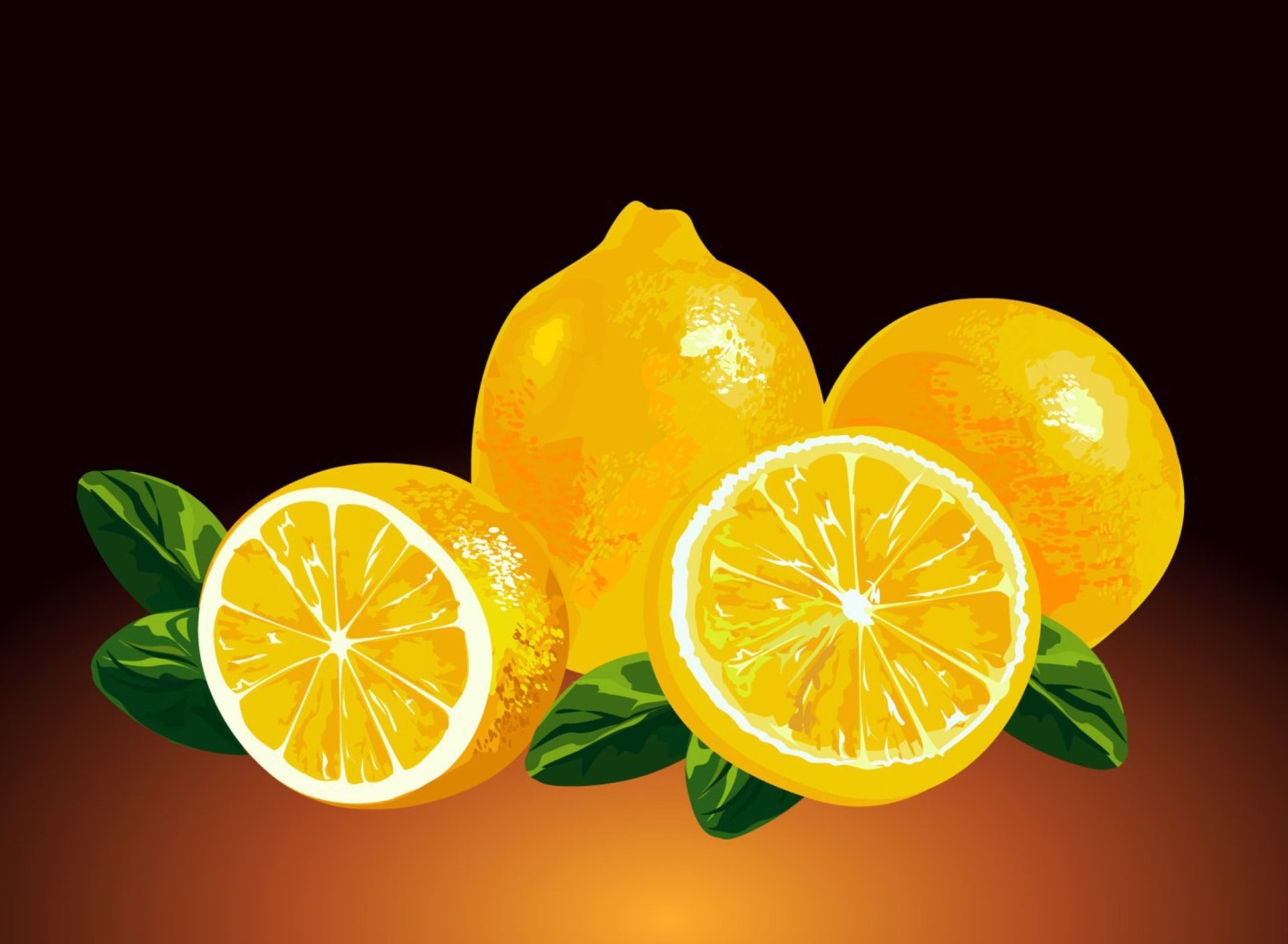 Три лимона рисунок