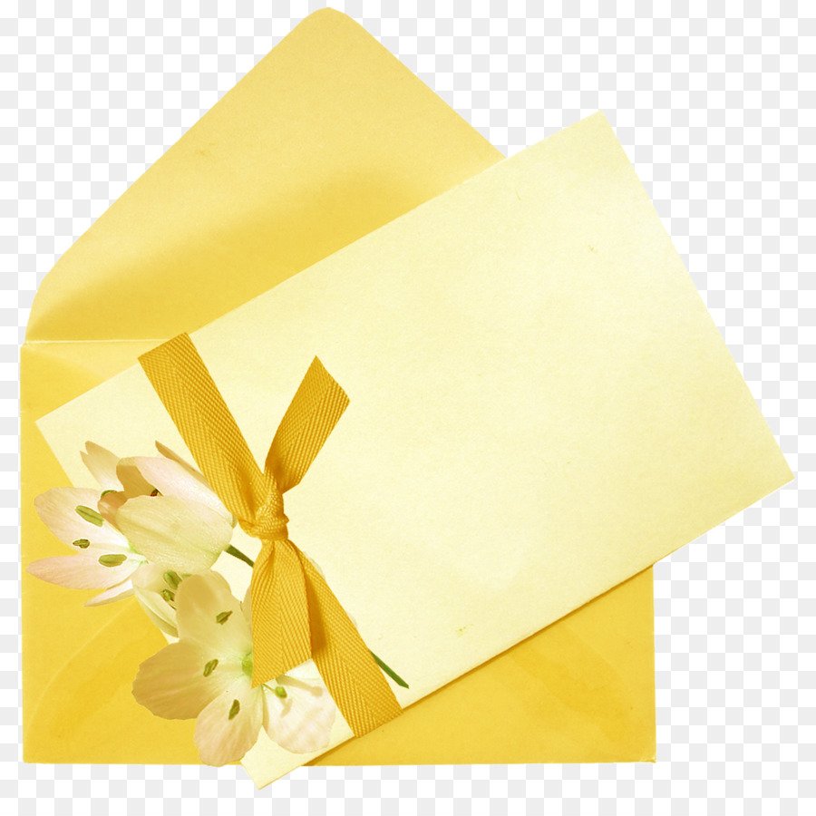 Желтый бумажный конверт