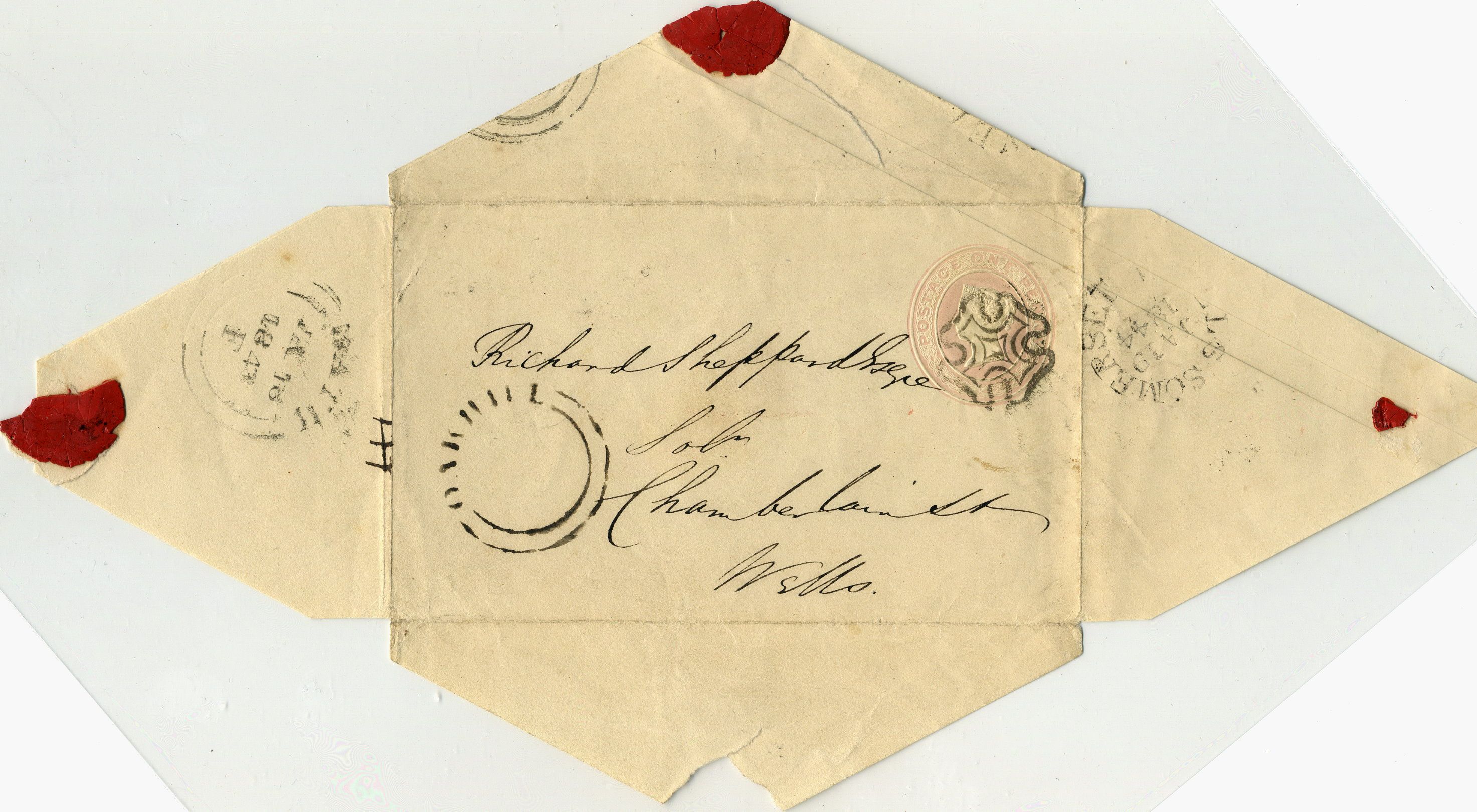 Старый конверт для письма