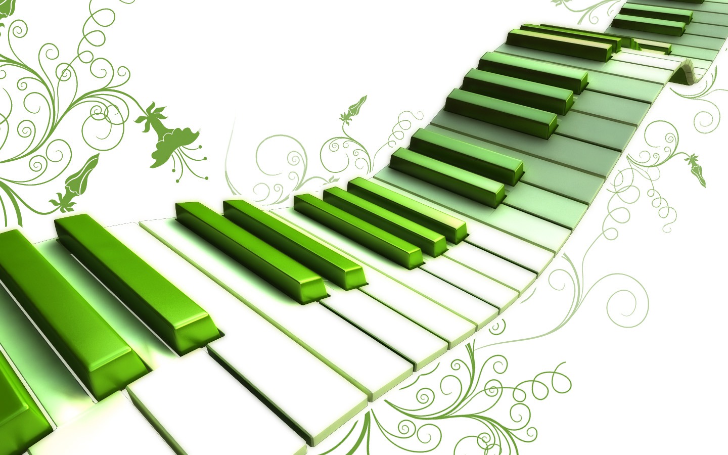 Разноцветные клавиши фортепиано