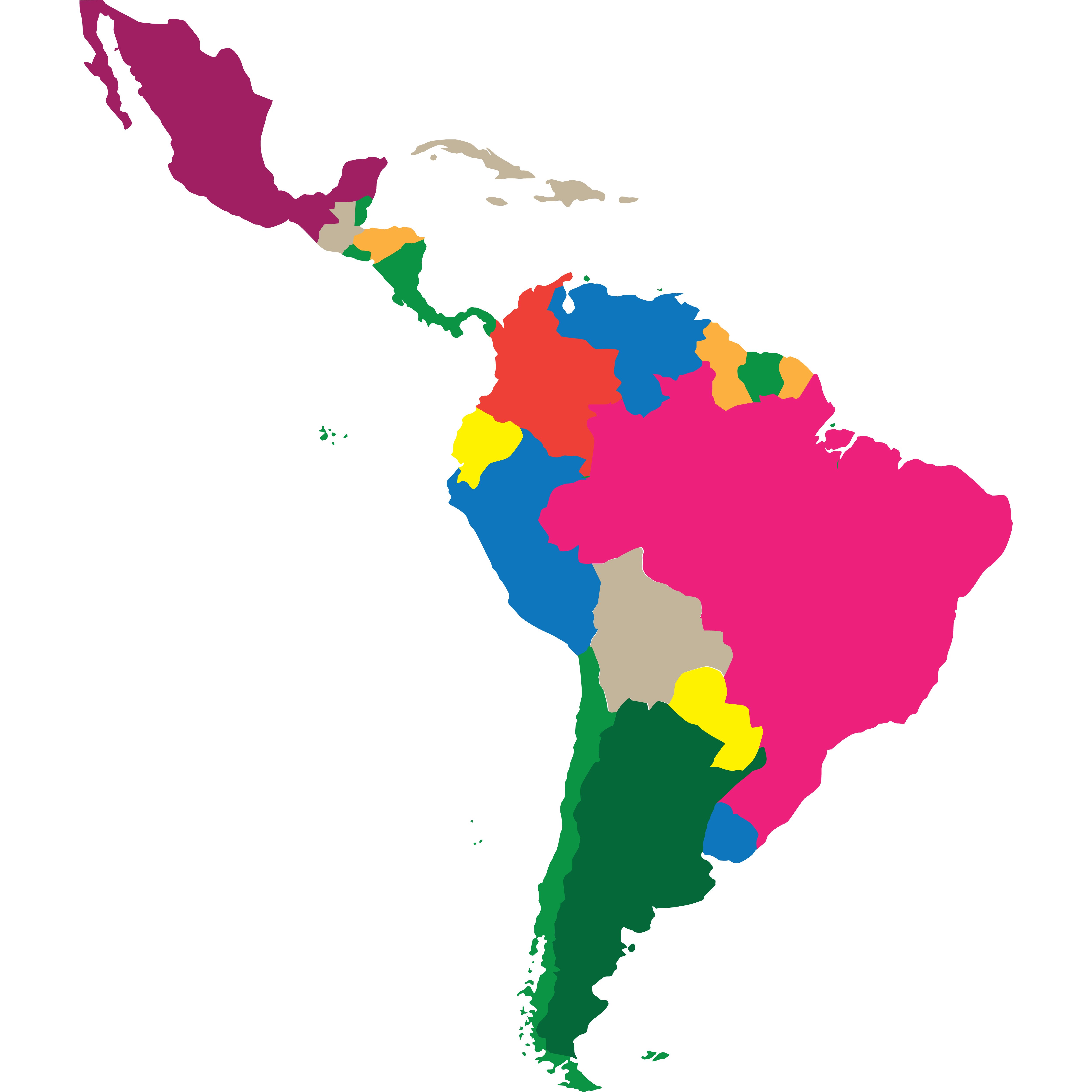 Латинская Америка на глобусе