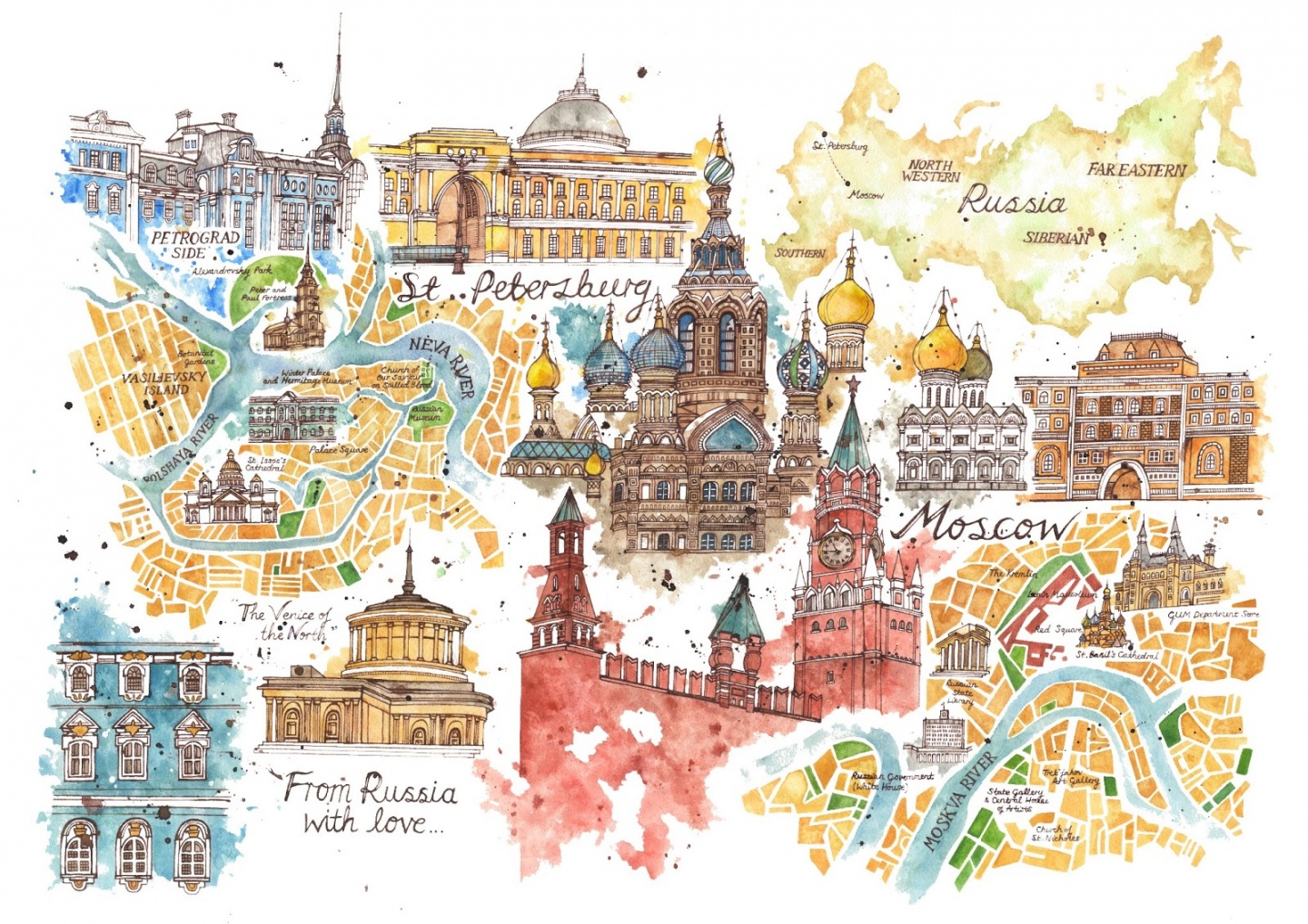 Путешествия по России иллюстрации