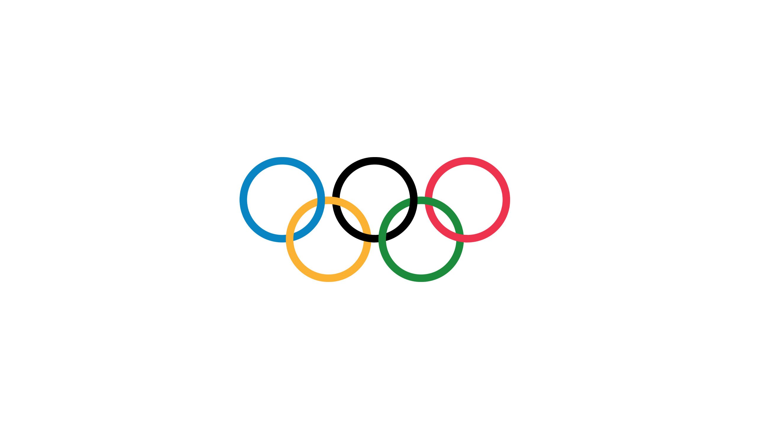 Олимпийские кольца на прозрачном фоне