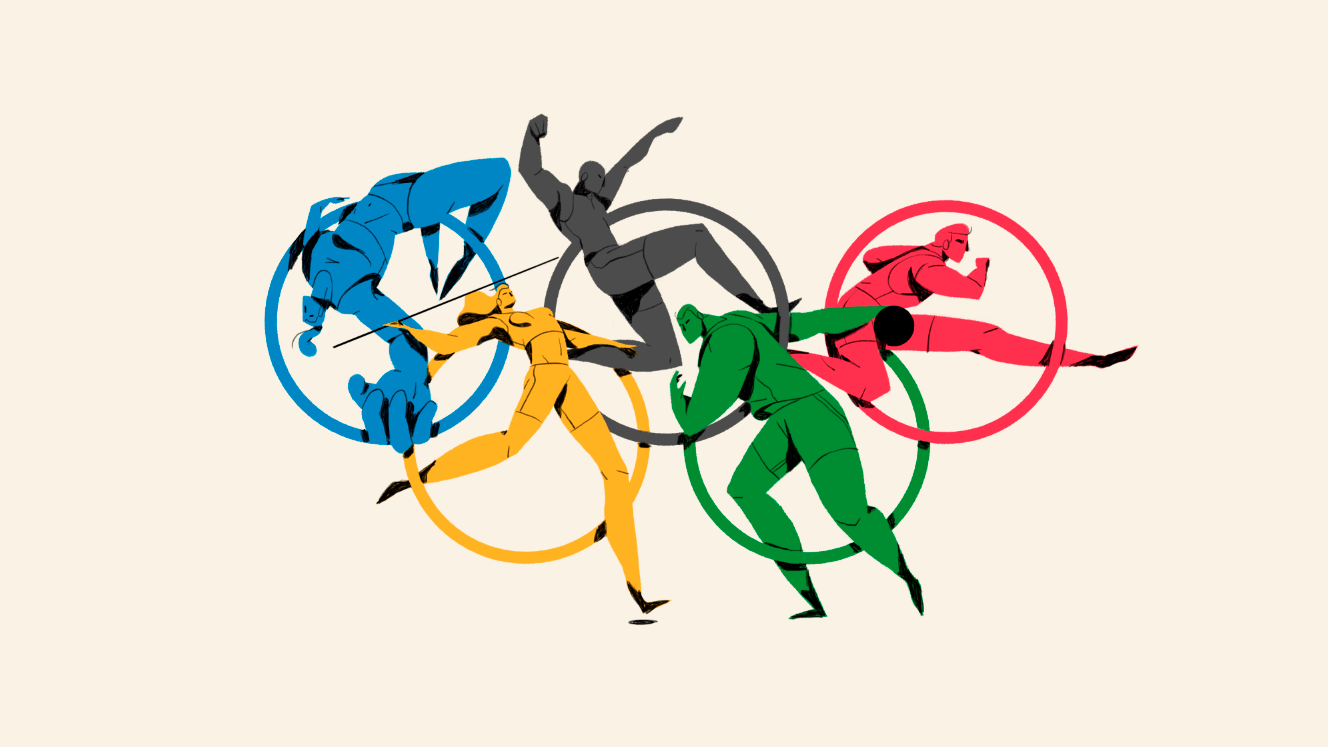 Олимпийская символика креативно