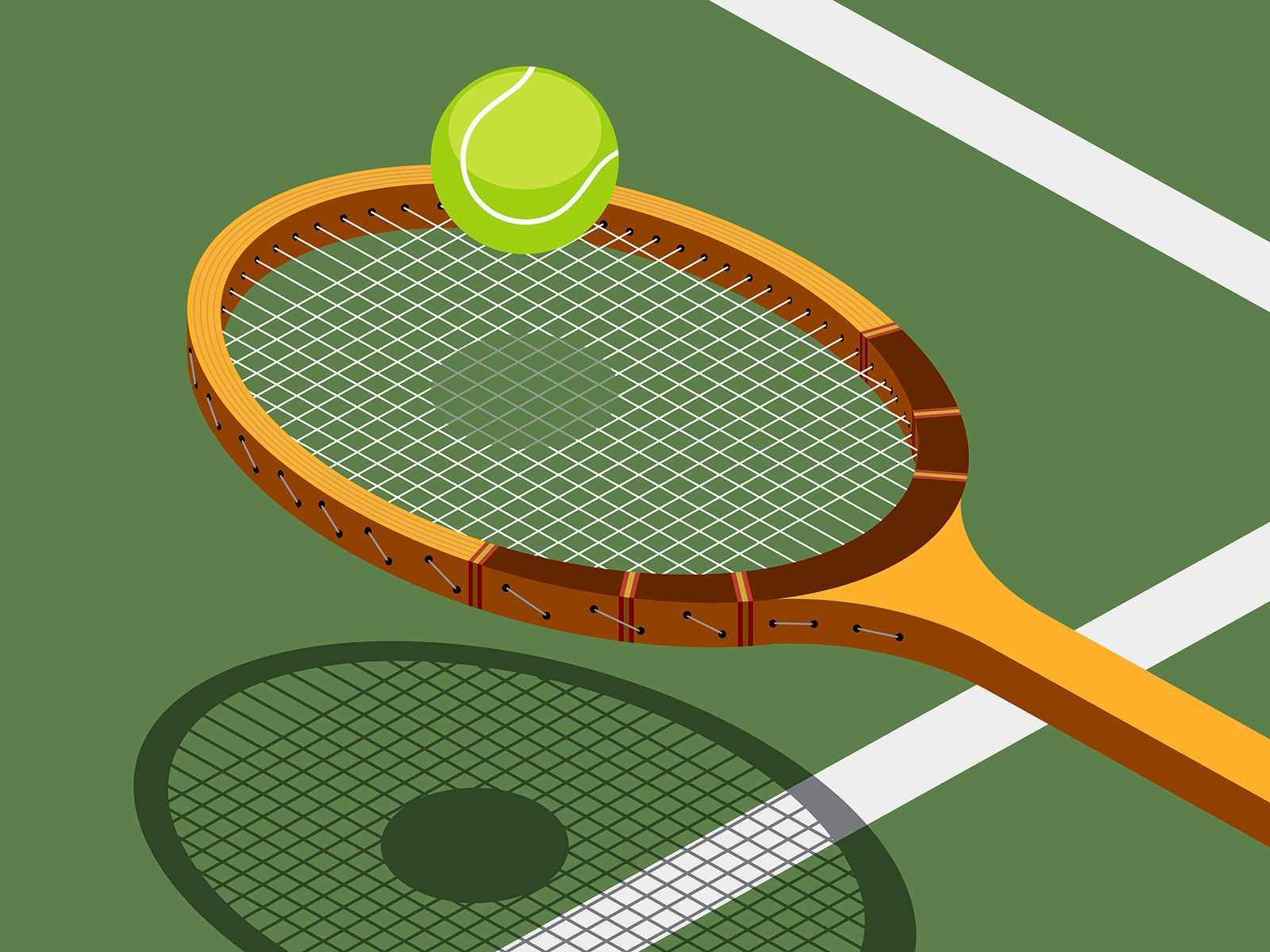 Теннис иллюстрация