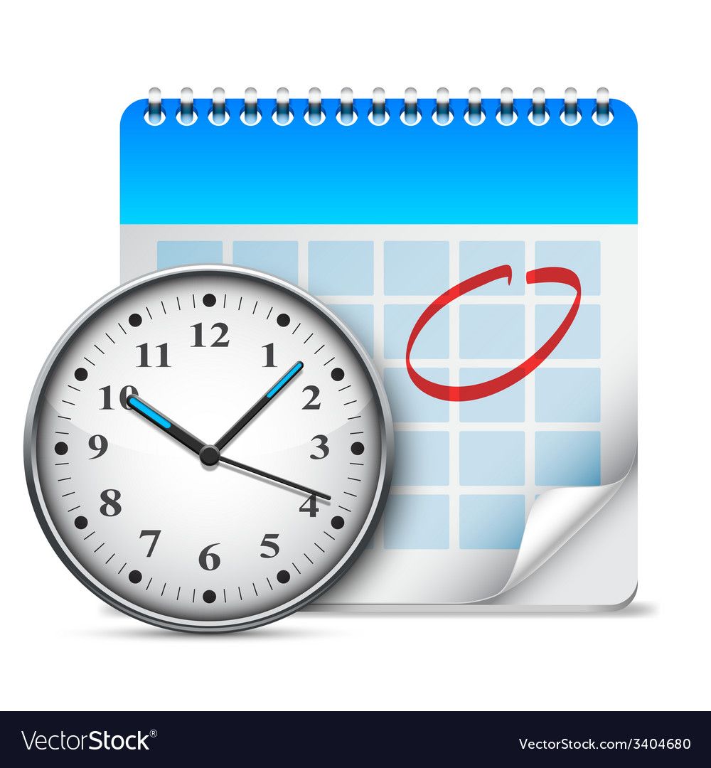 Часы и календарь картинка