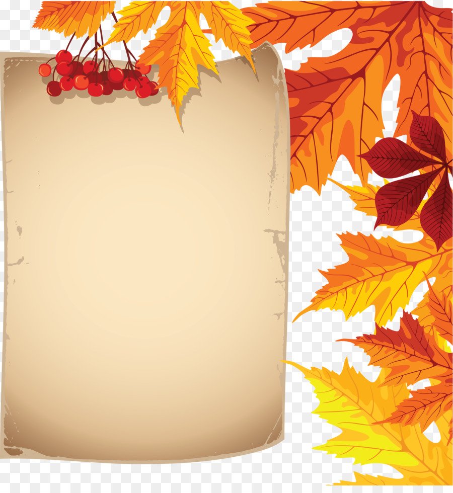 Осенние листья рамка