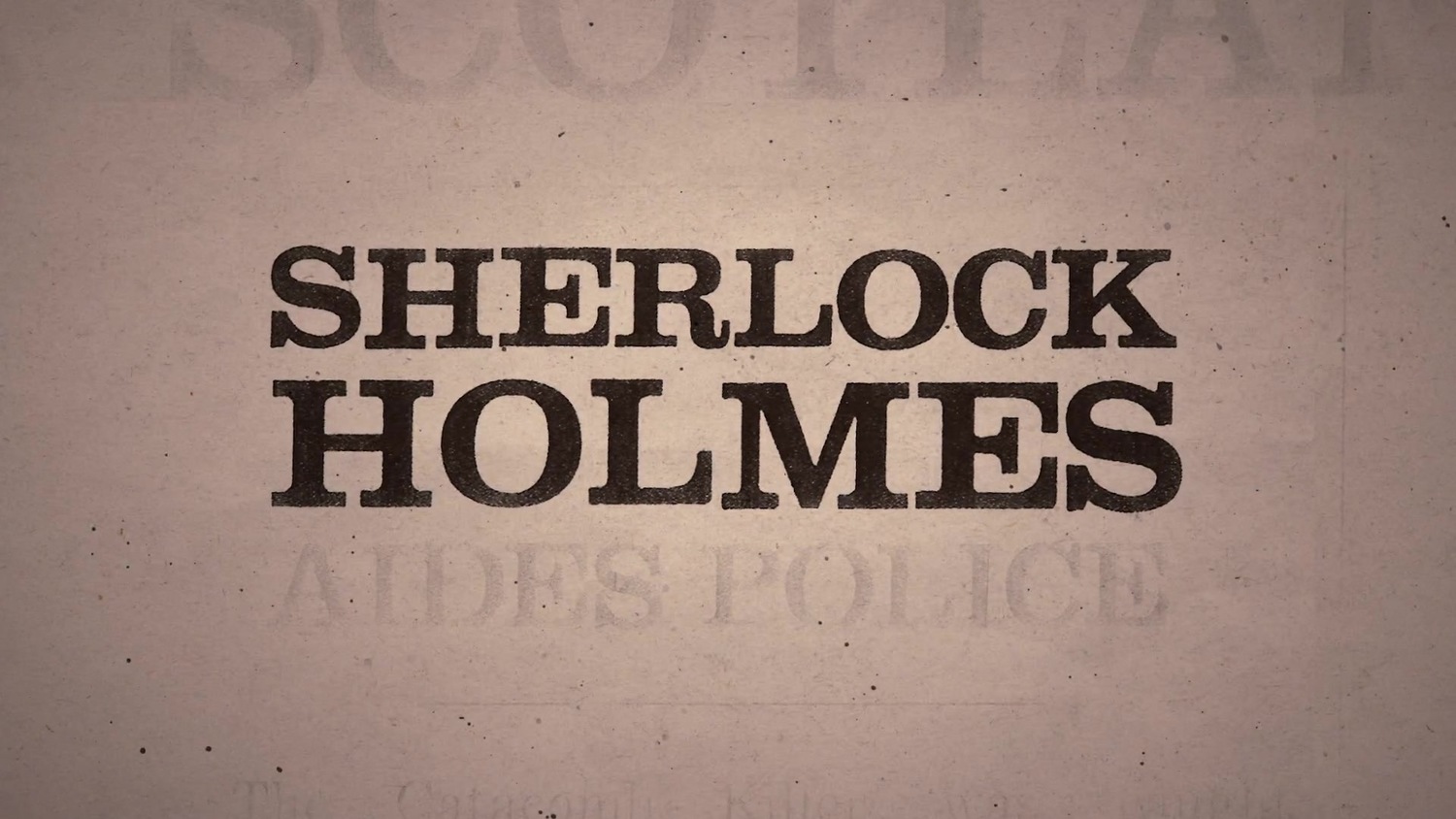 Sherlock holmes надпись