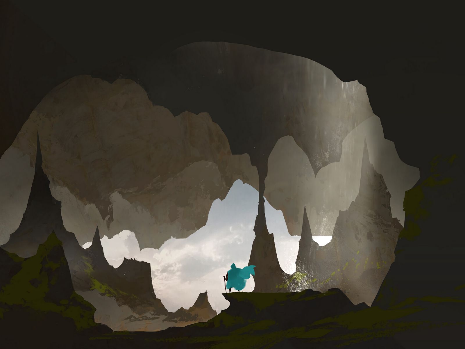 Пещера пиксель арт