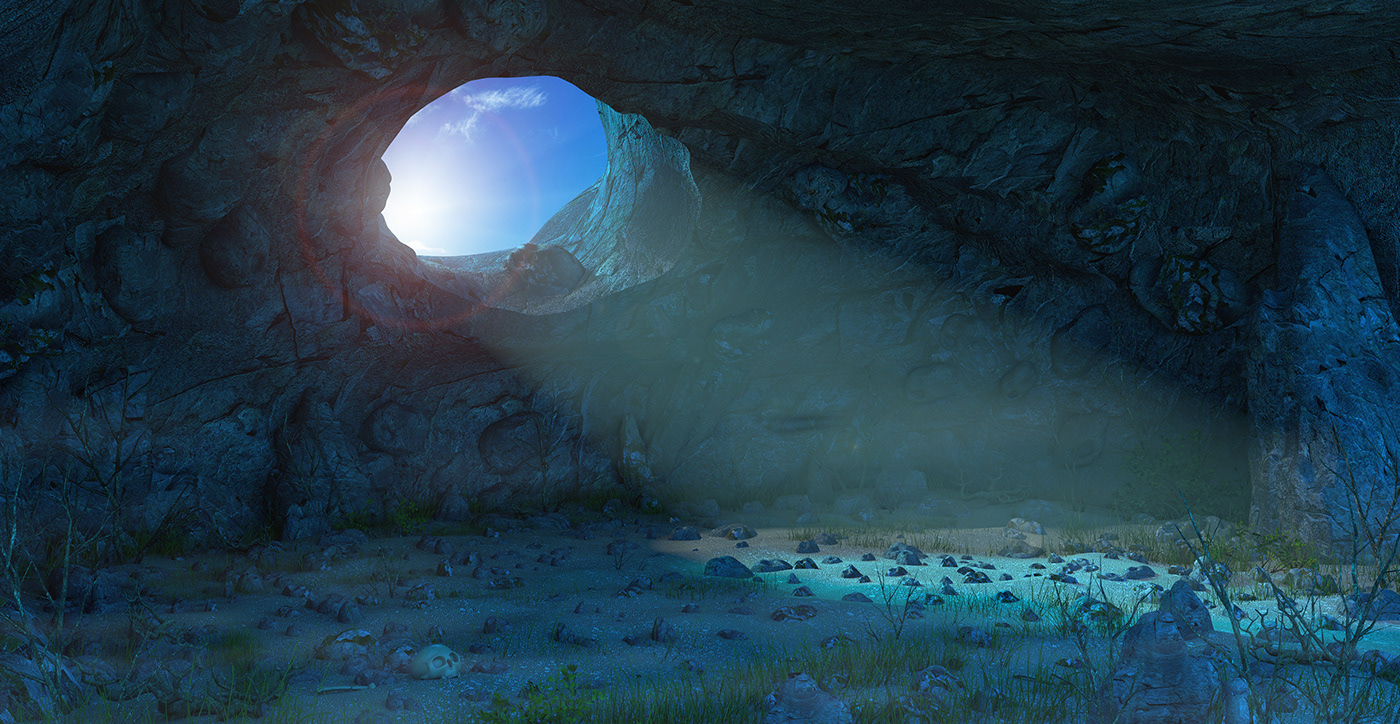 Пещера 3d Max