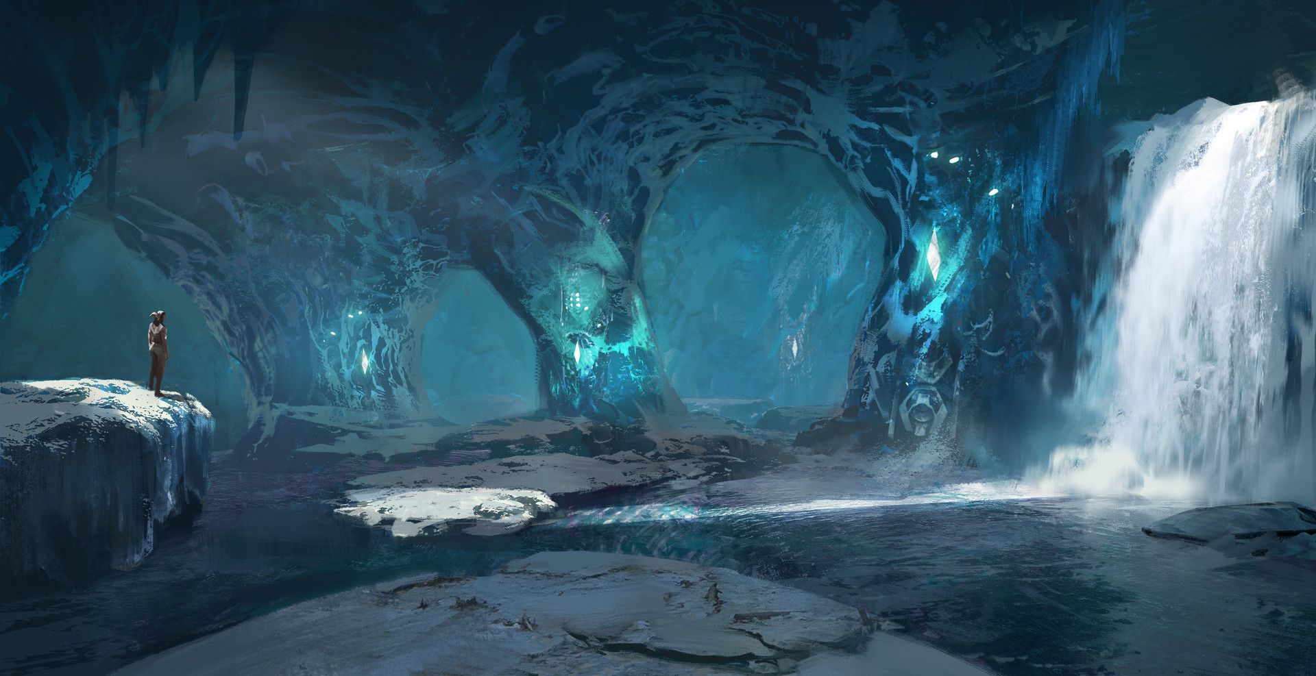 Ледяная пещера арт