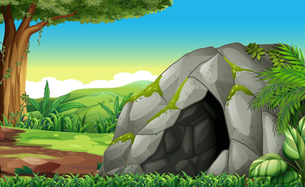 Изображение пещеры для детей