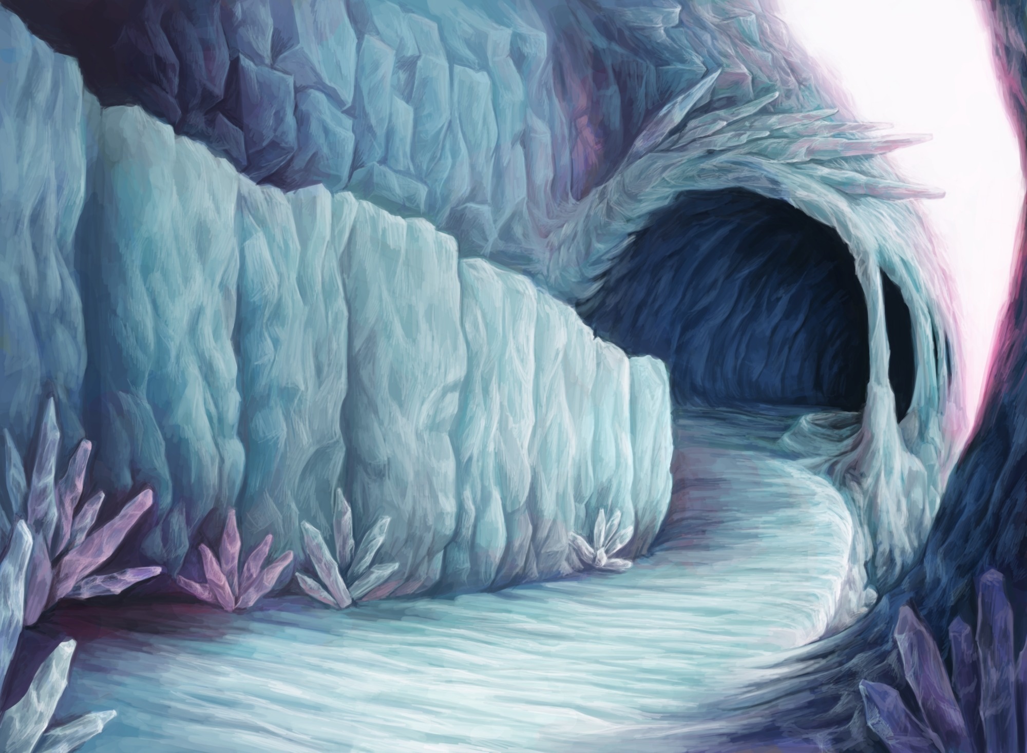 Ледяная Кристальная пещера арт