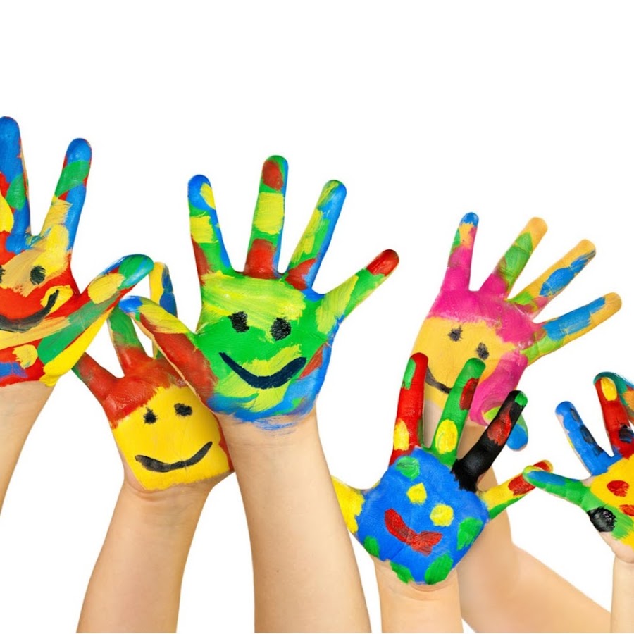 Детские руки в краске