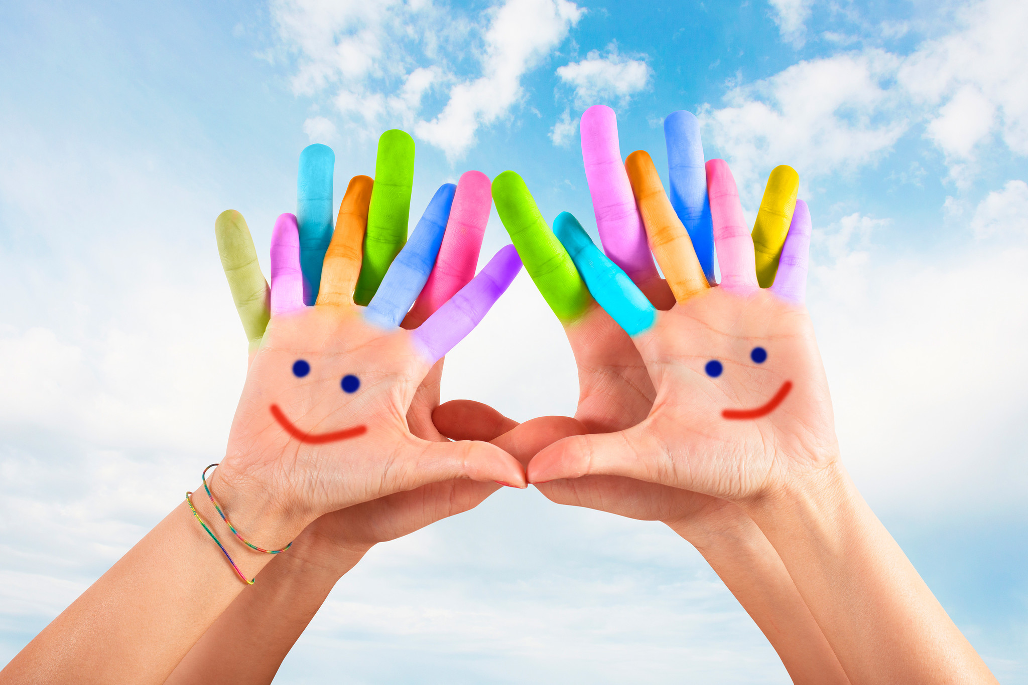 Разноцветные пальчики