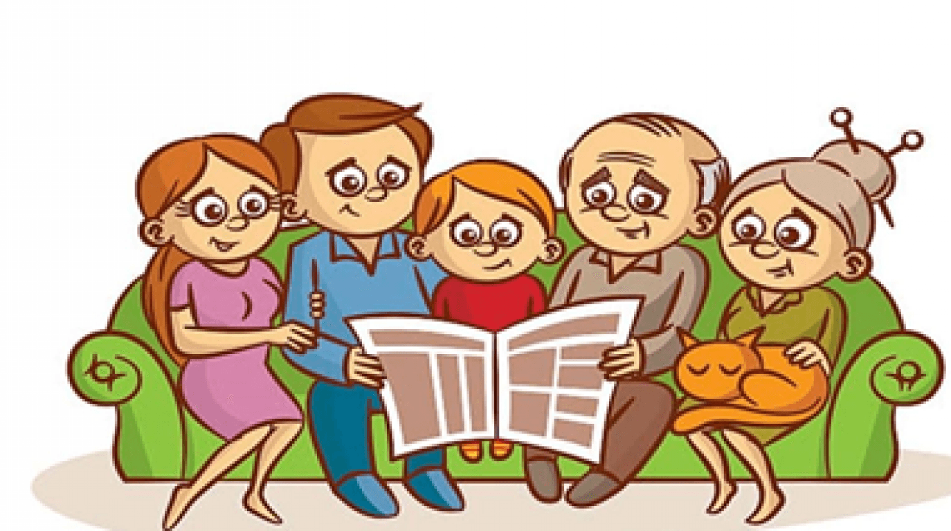 Семейное чтение картинки