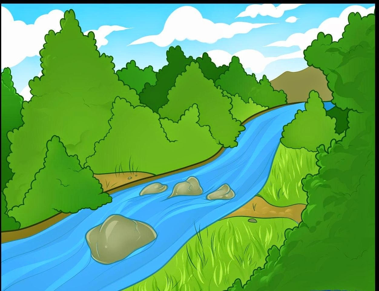 Река картинка для детей