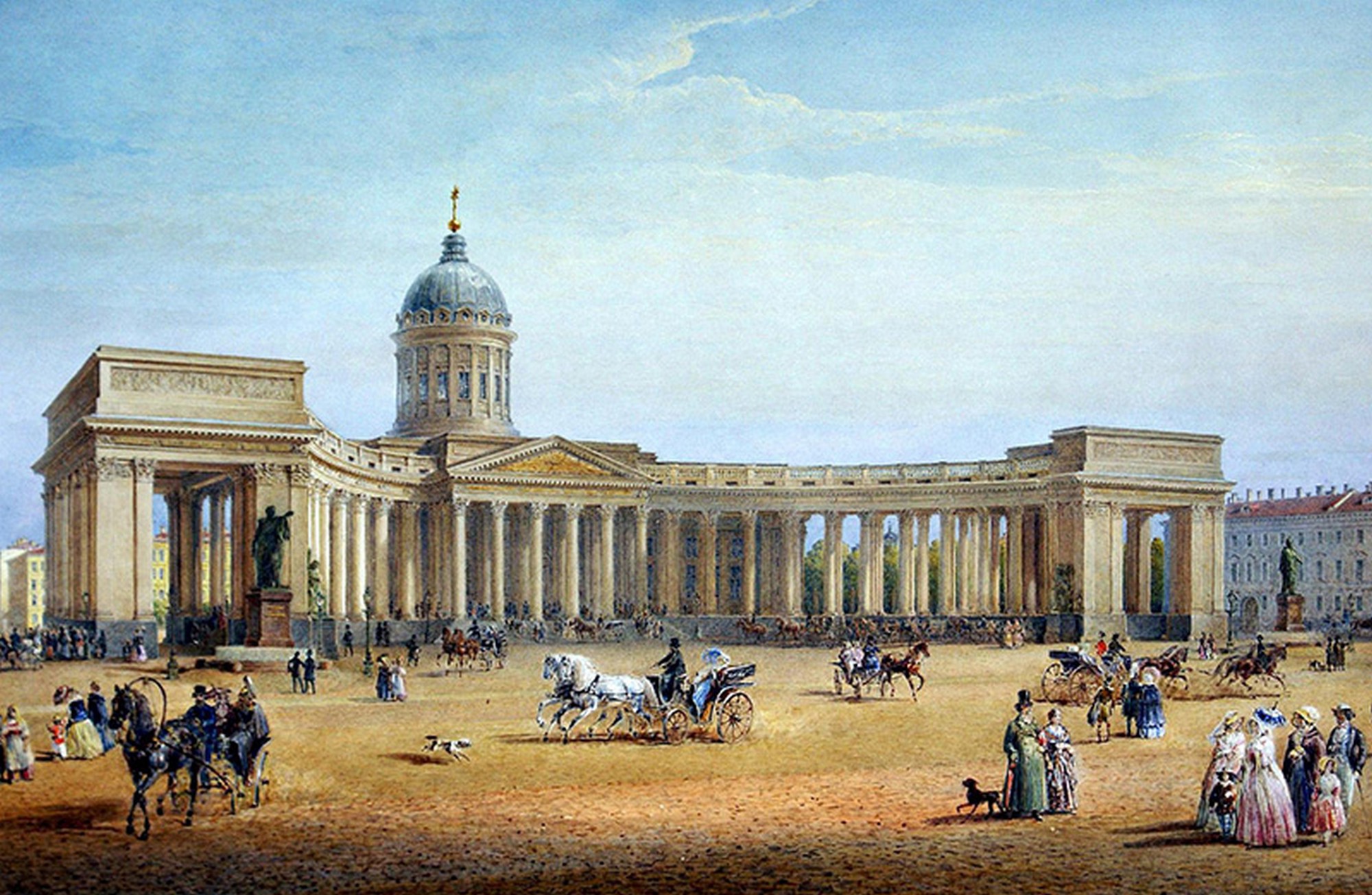 Казанский собор 19 века в Петербурге
