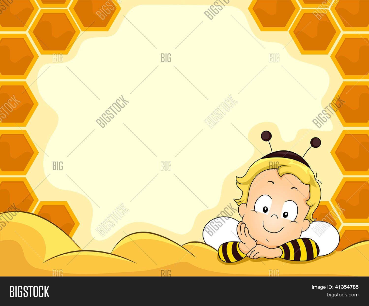 Фон для текста пчелки детский