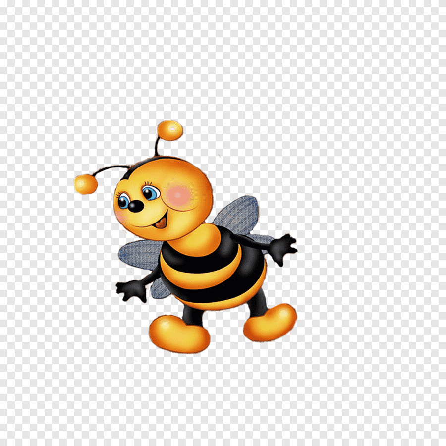 Пчелка на прозрачном фоне для фотошопа