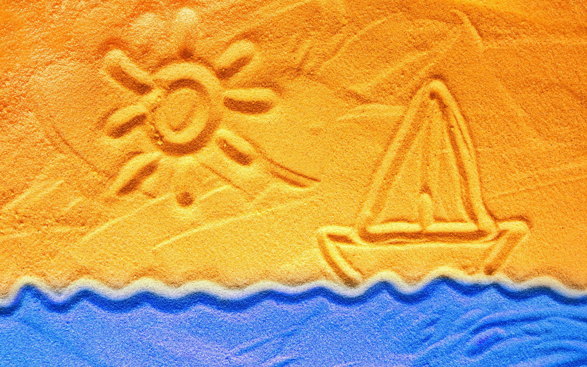 Красивые узоры на песке Песочная терапия