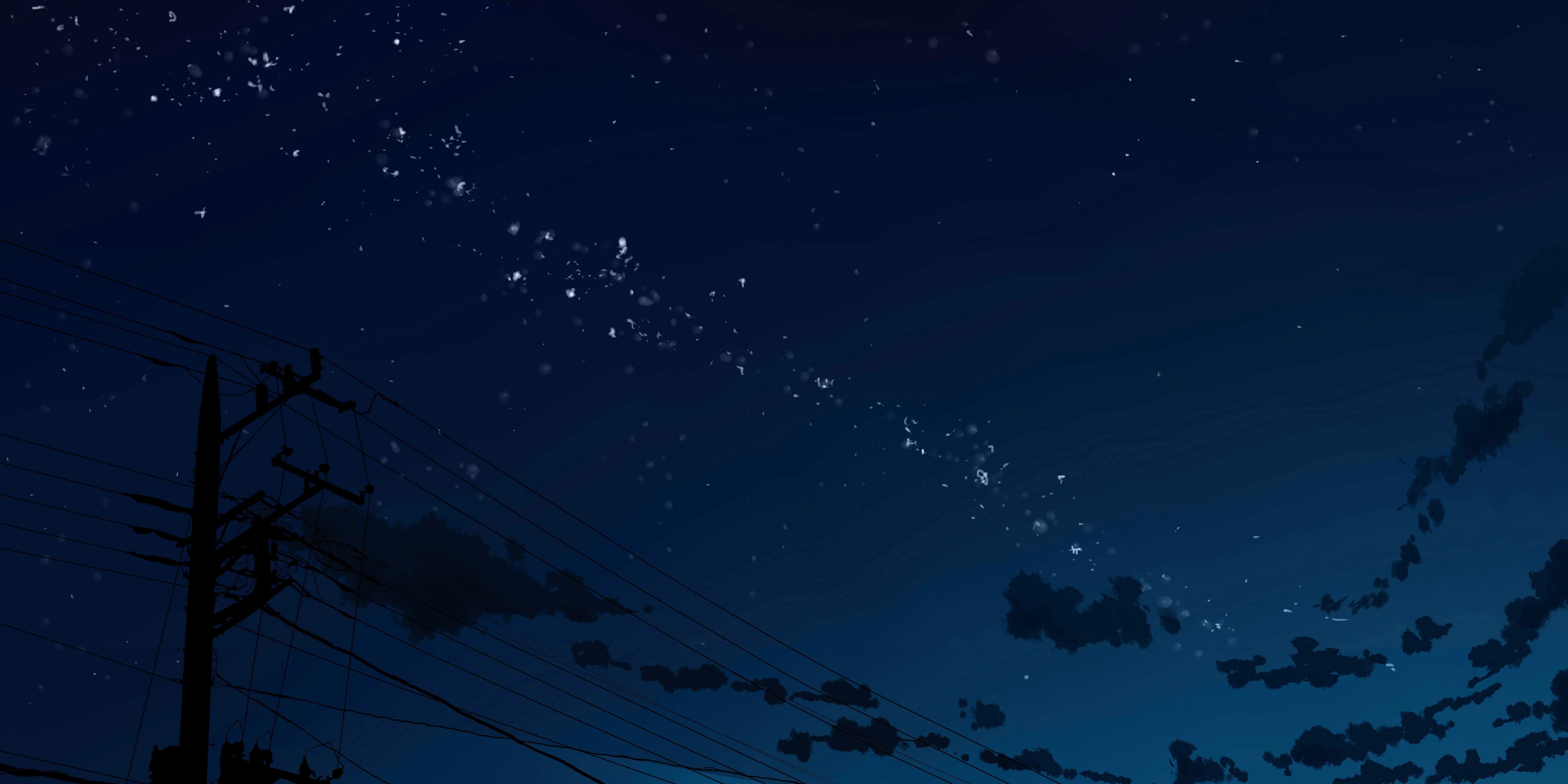 Ночное небо аниме