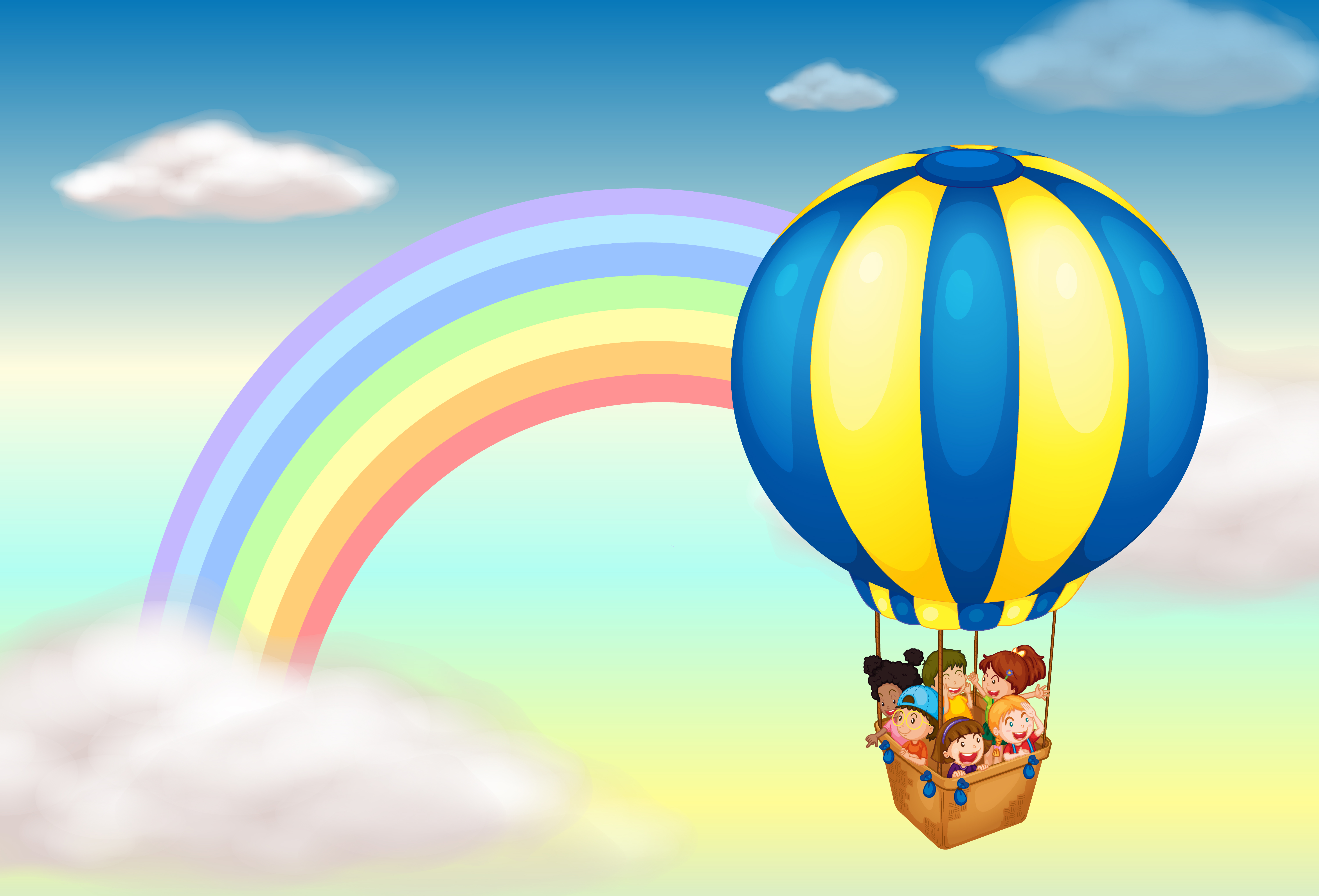 Путешествие на воздушном шаре баннер