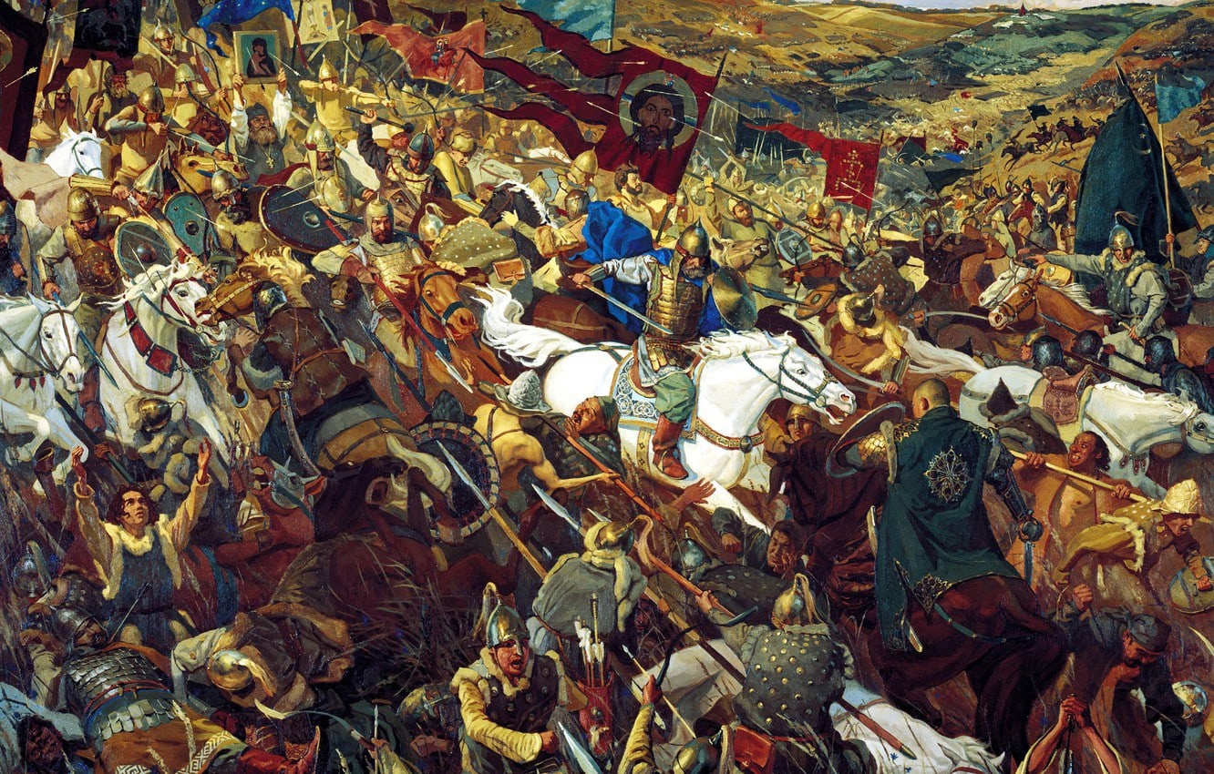 Куликовская битва Адольф Ивон 1859