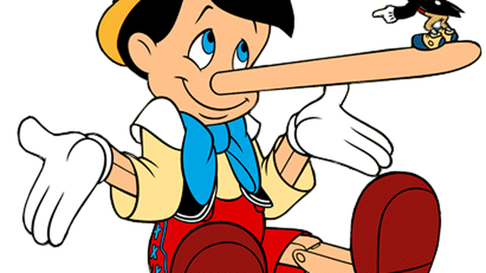 Пиноккио на прозрачном фоне