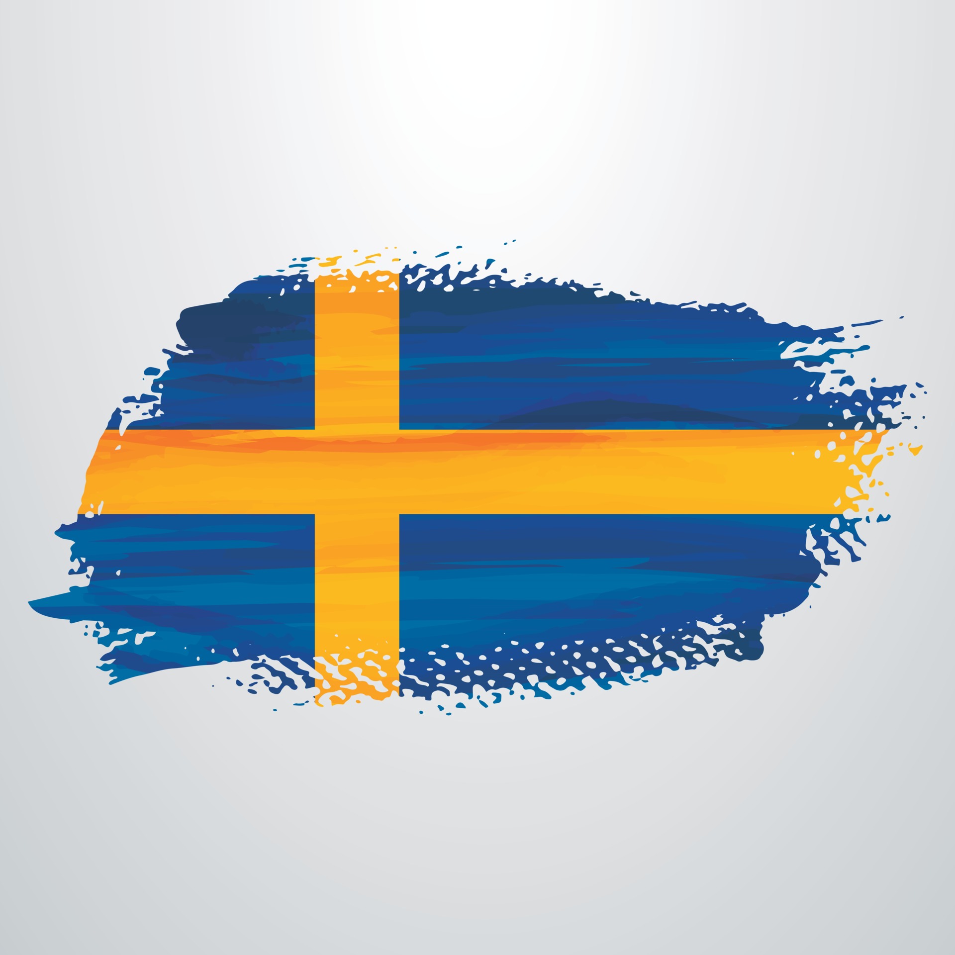 Шведский флаг вектор