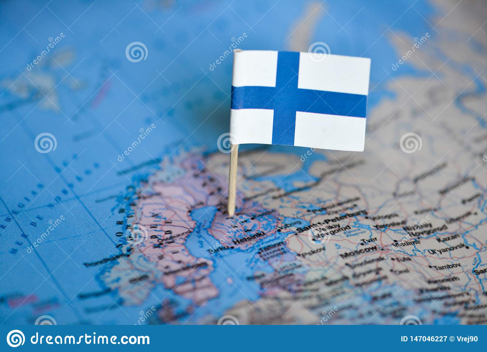 Финляндия карта флаг