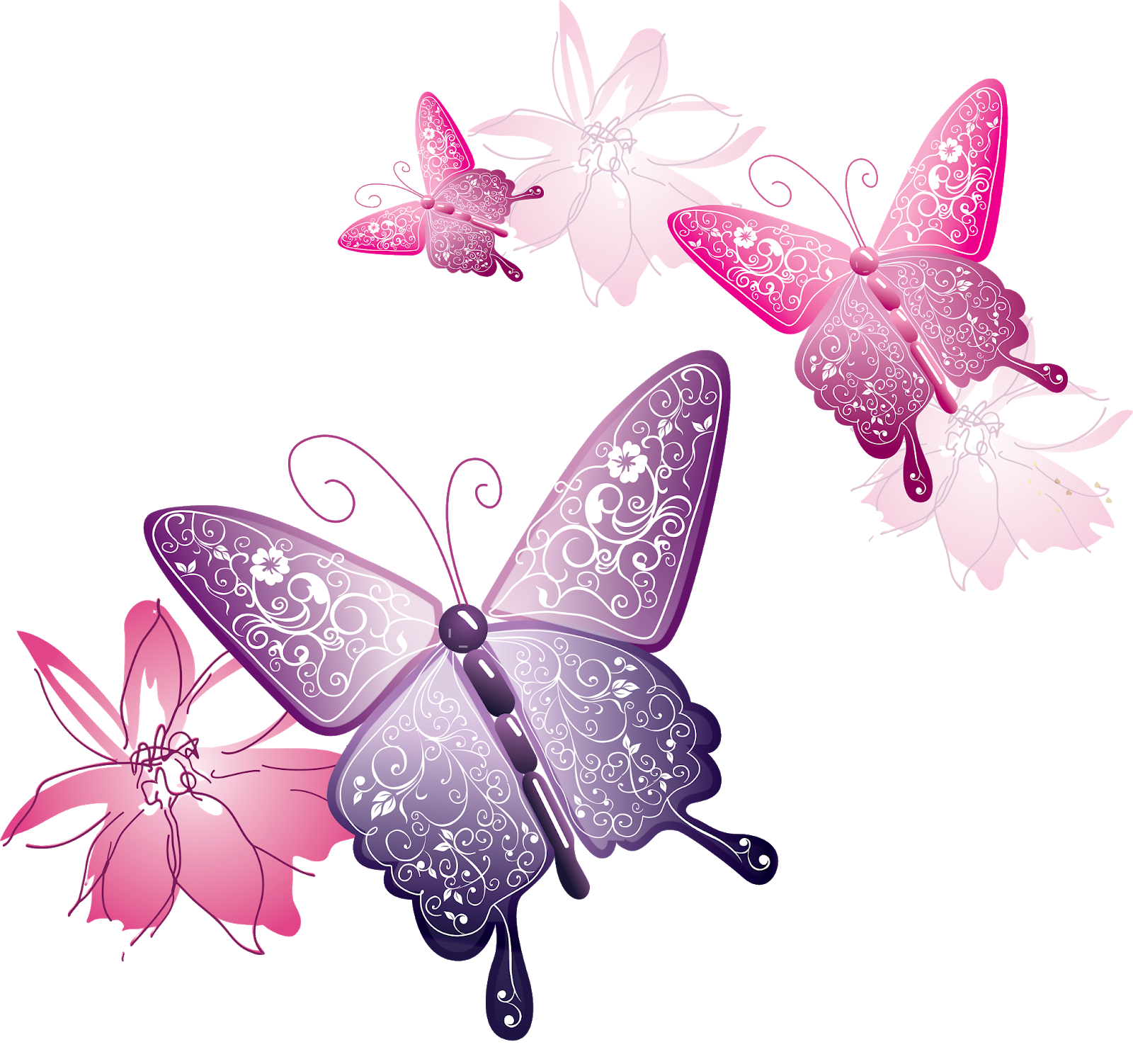 Картинки на прозрачной основе. Бабочки на просроченном фоне. Бабачкина прозрачном фоне. Розовые бабочки. Бабочки клипарт.